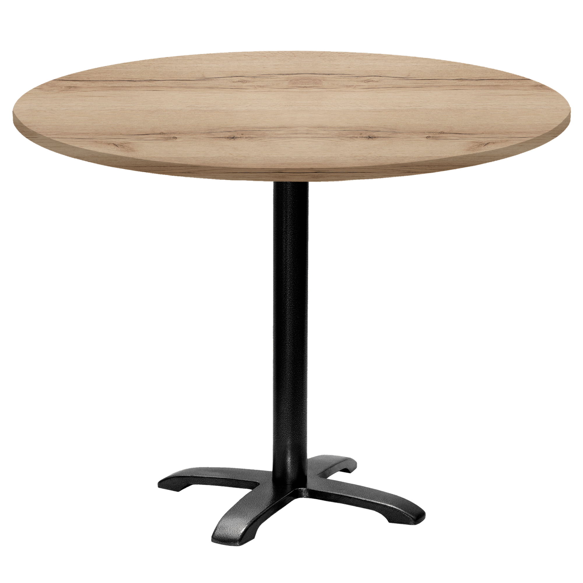 Table ronde Ø110cm - modèle Bazila chêne delano