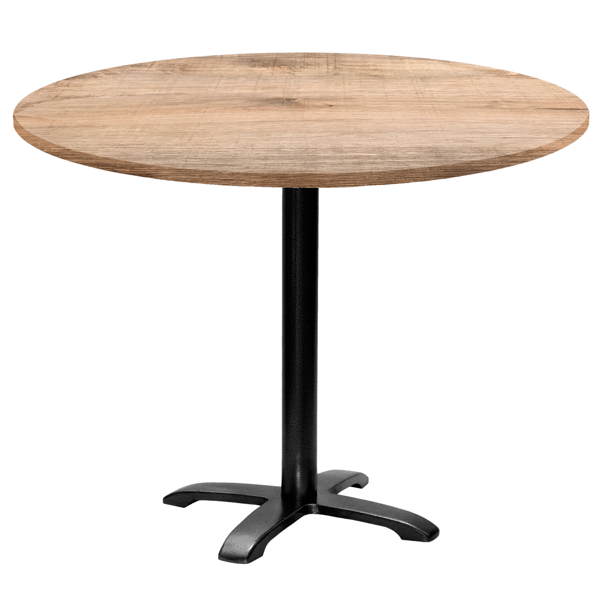 Table ronde Ø110cm - modèle Bazila tanin naturel