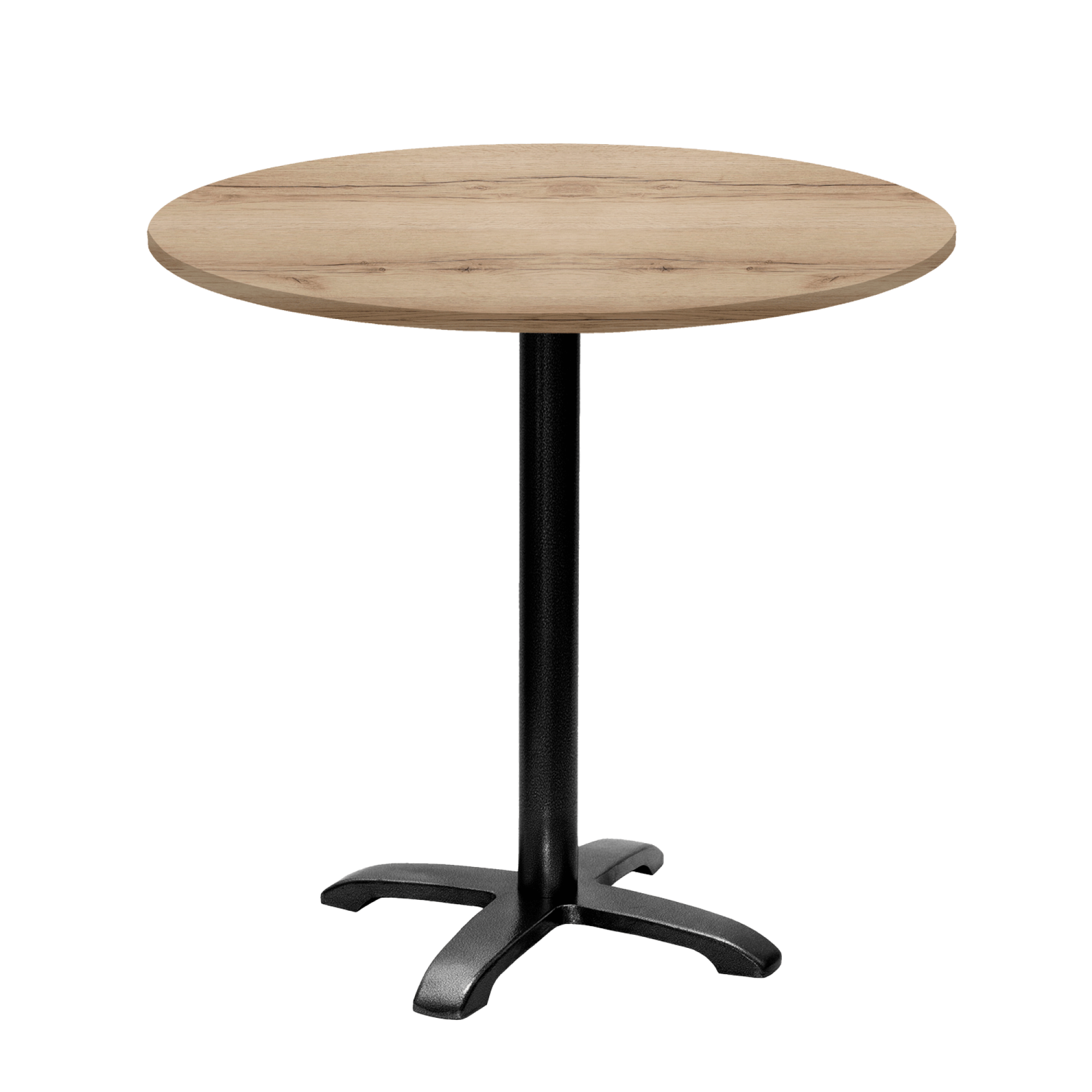 Table ronde Ø80cm - modèle Bazila chêne delano