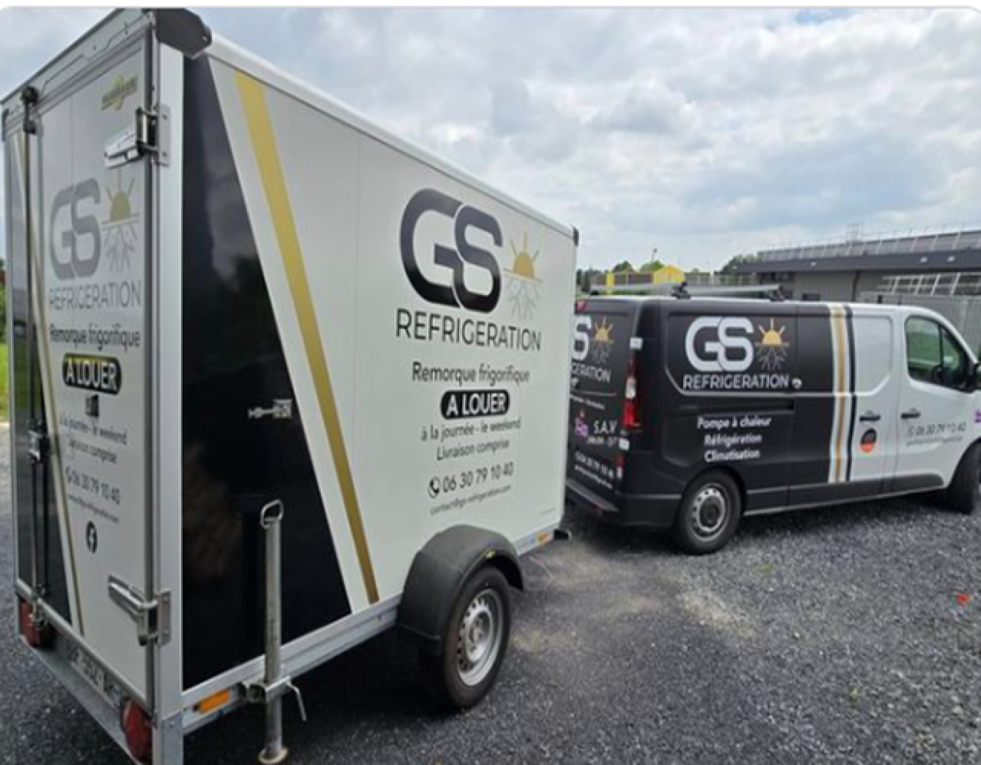 Remorque frigorifique à louer à la journée ou le week-end