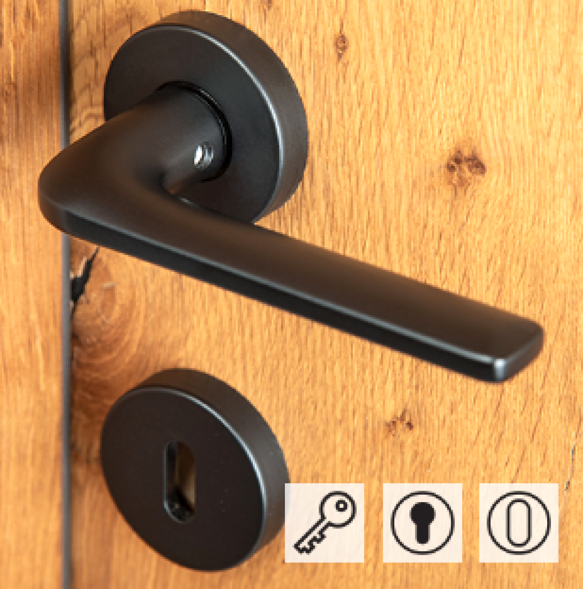 Poignée de porte victoria black