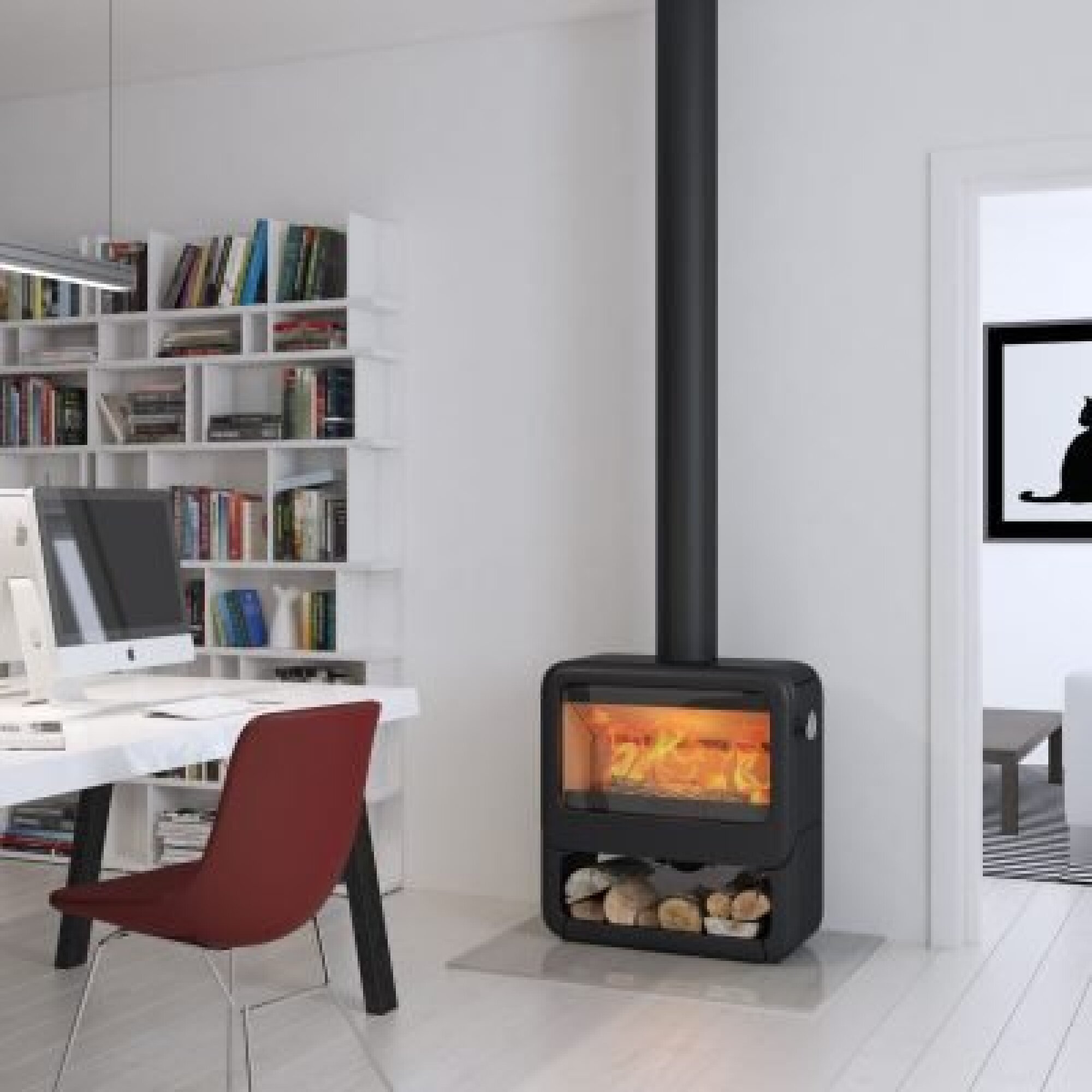 Poêle à bois fonte rock dovre