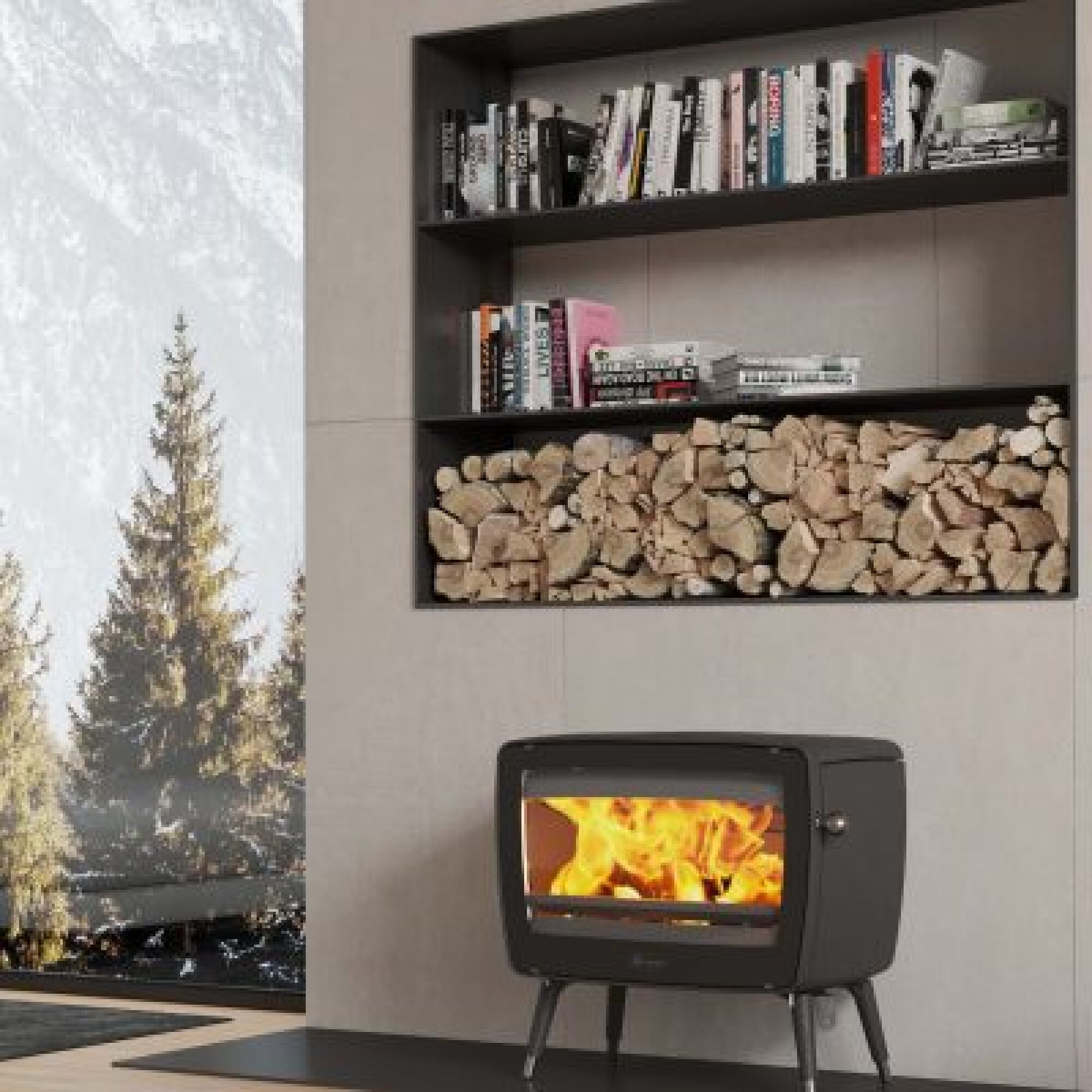 Poêle à bois fonte vintage dovre