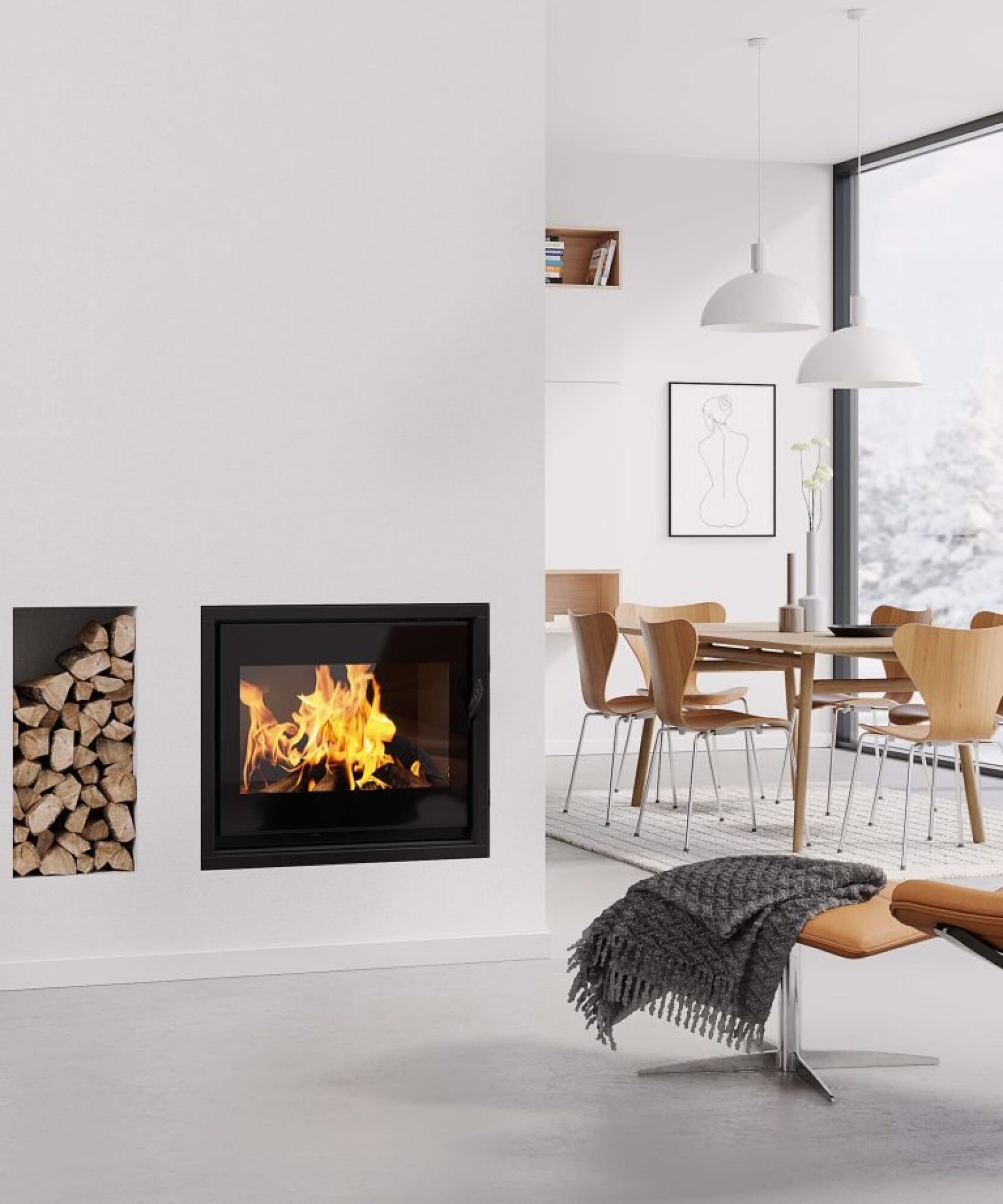 Insert à bois ventilé dovre 2620