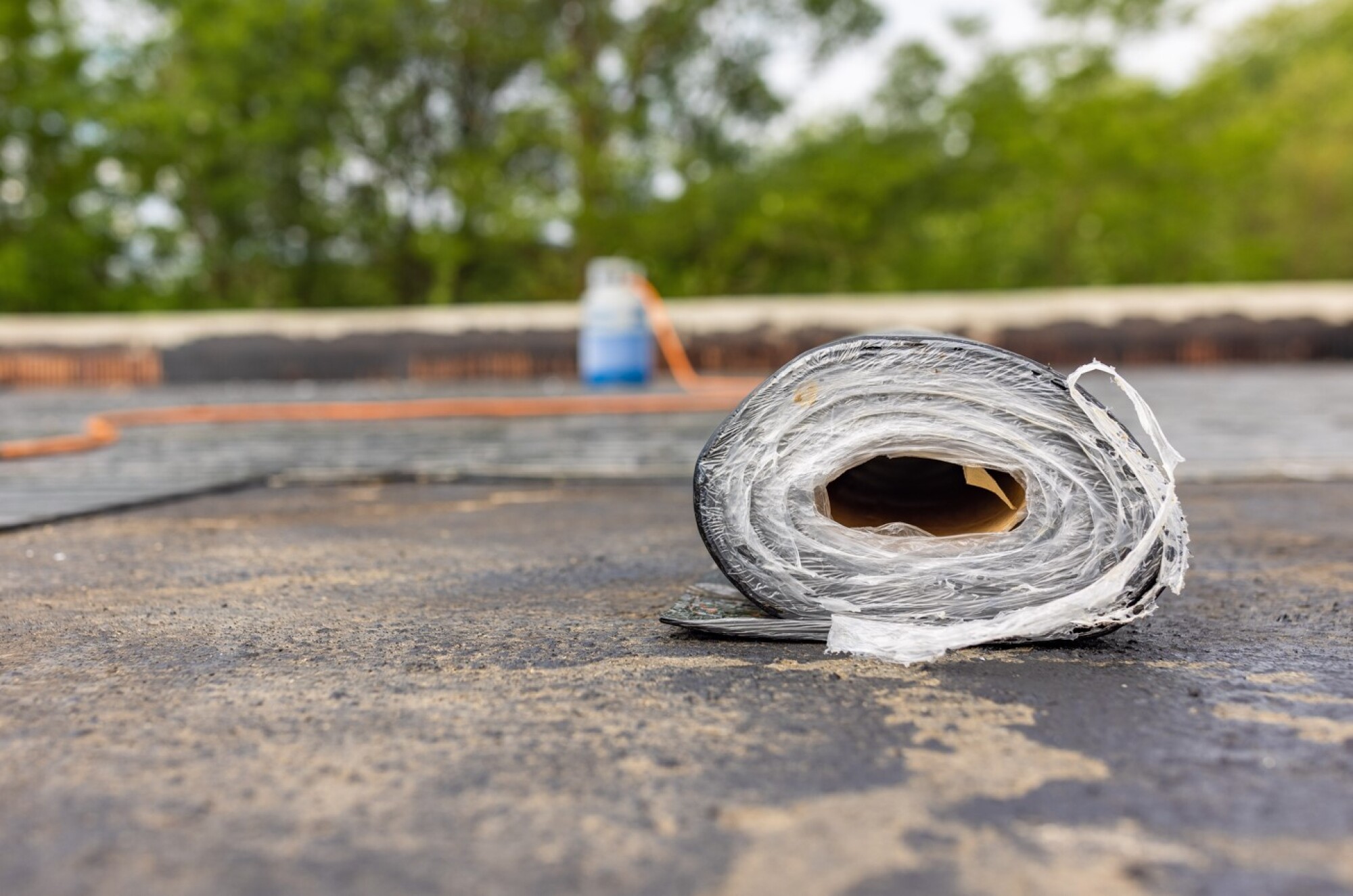 Pose d'une membrane pare vapeur