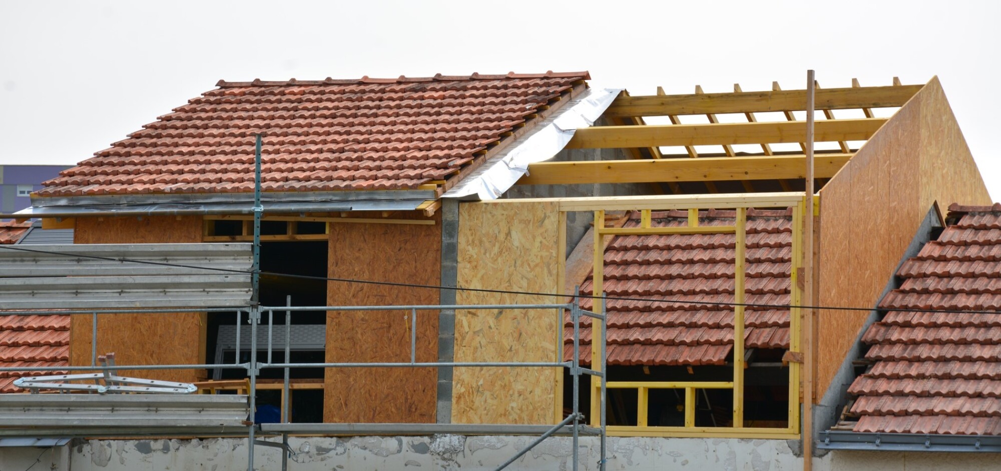 Surélévation de toiture