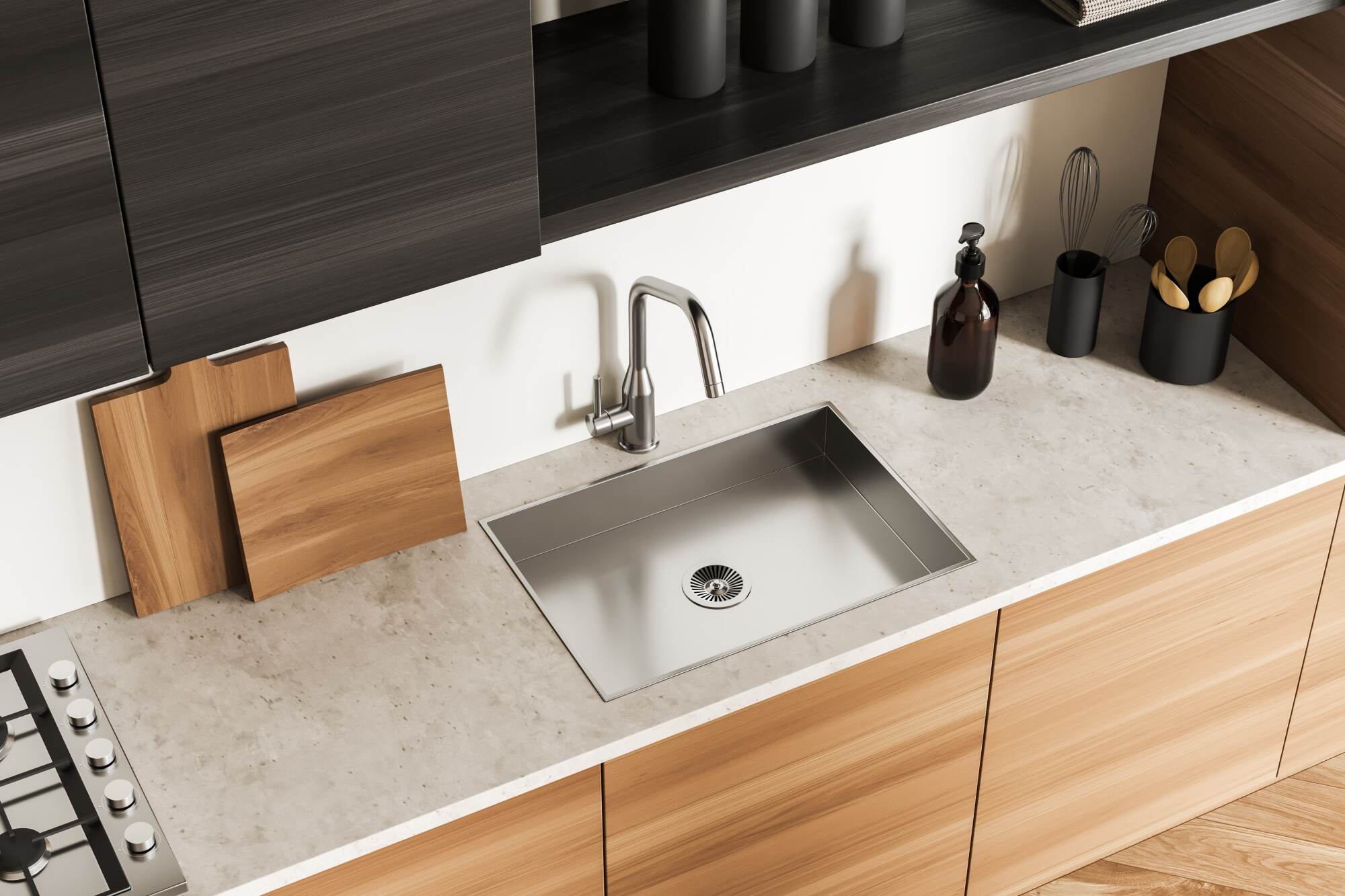 Evier de cuisine en inox