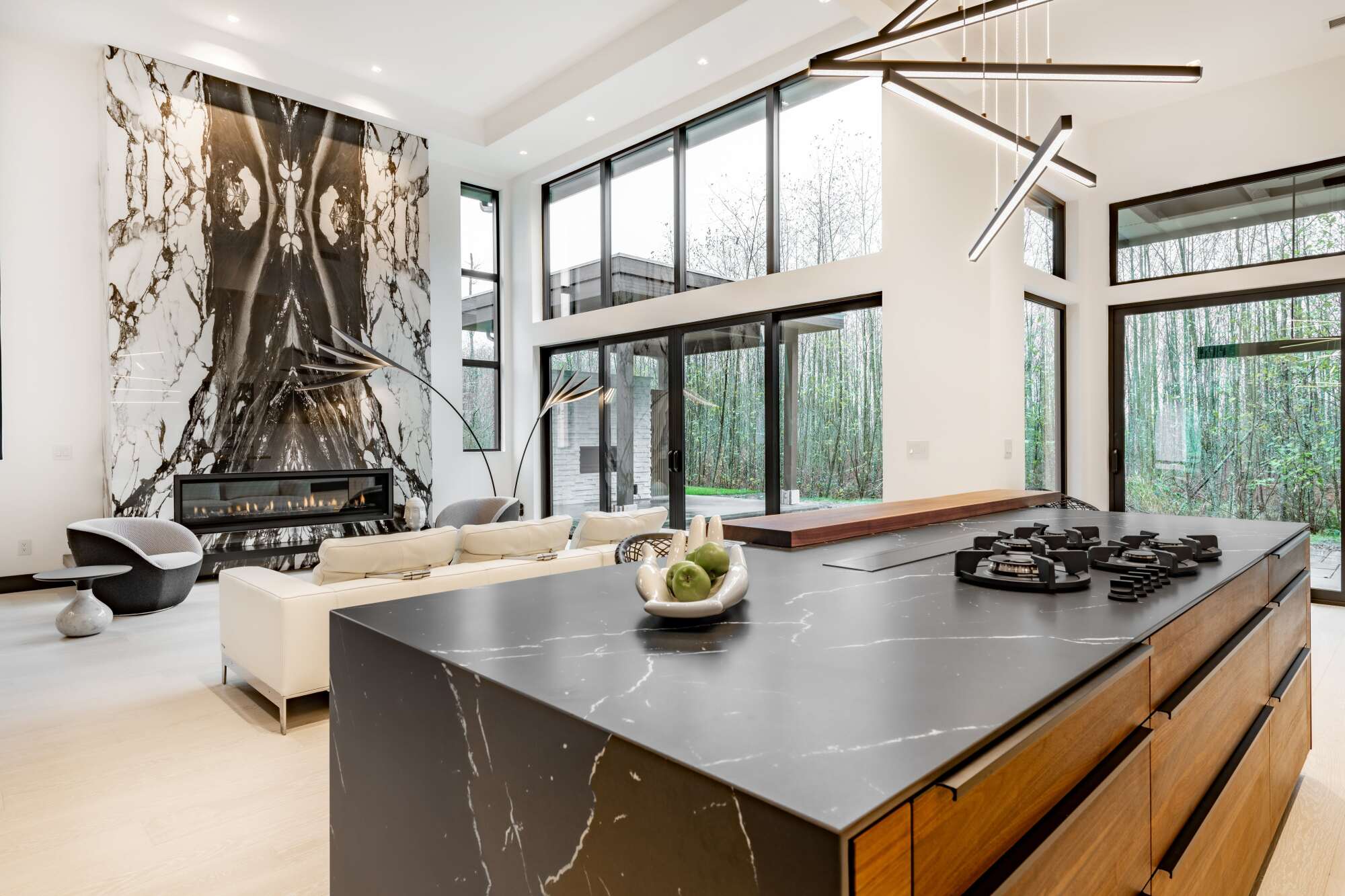 Plan de travail effet marbre