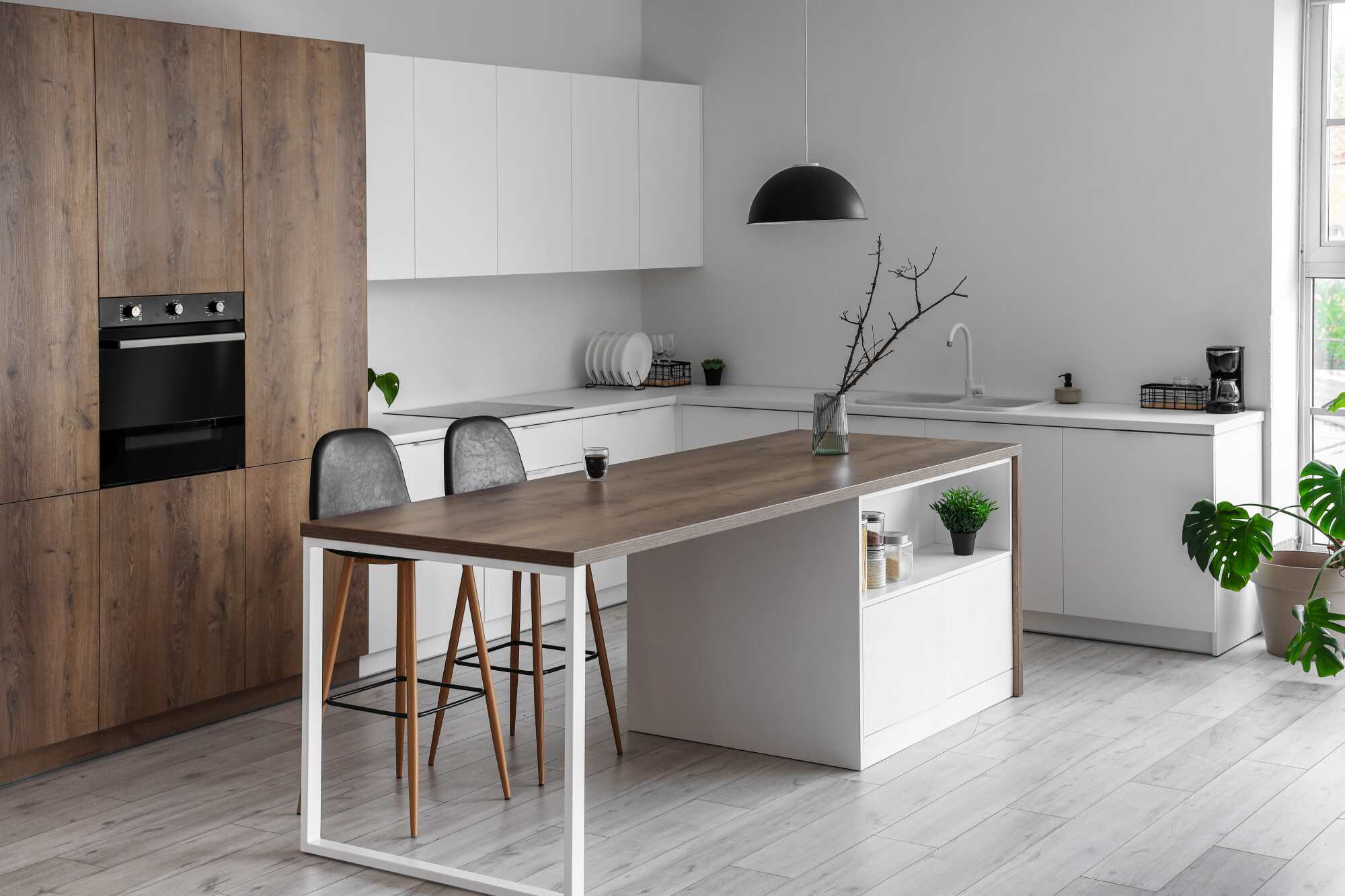 Plan de travail en bois