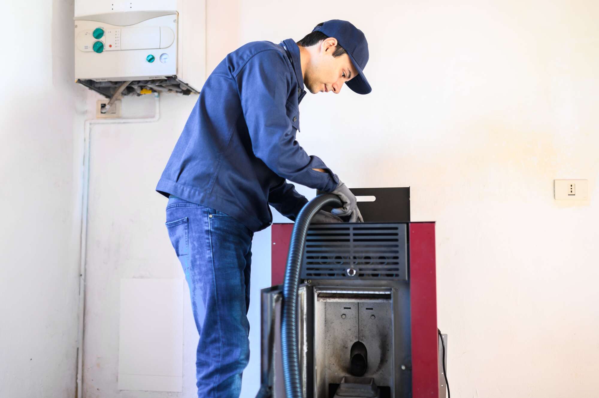 Installation poêle à pellets