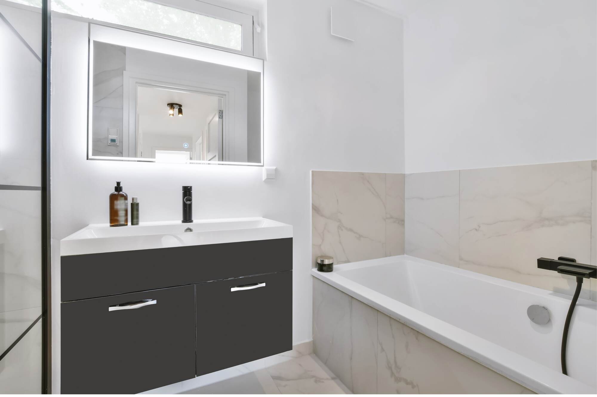 Meuble simple vasque