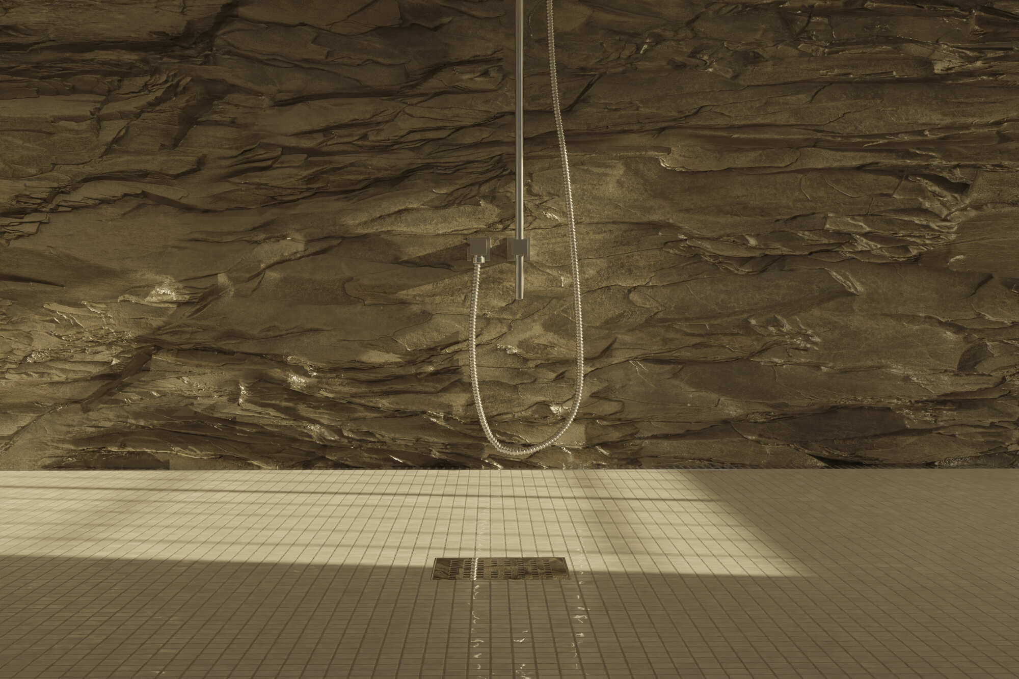 Installation d'un panneau mural de salle de bain