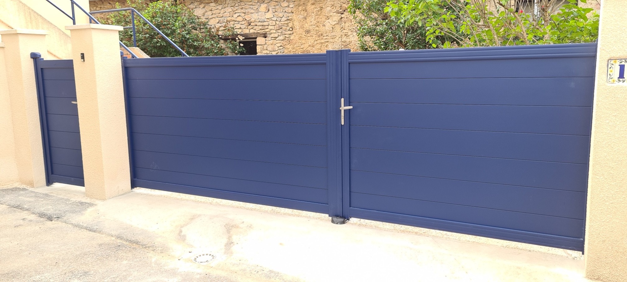 Portail alu plein robec