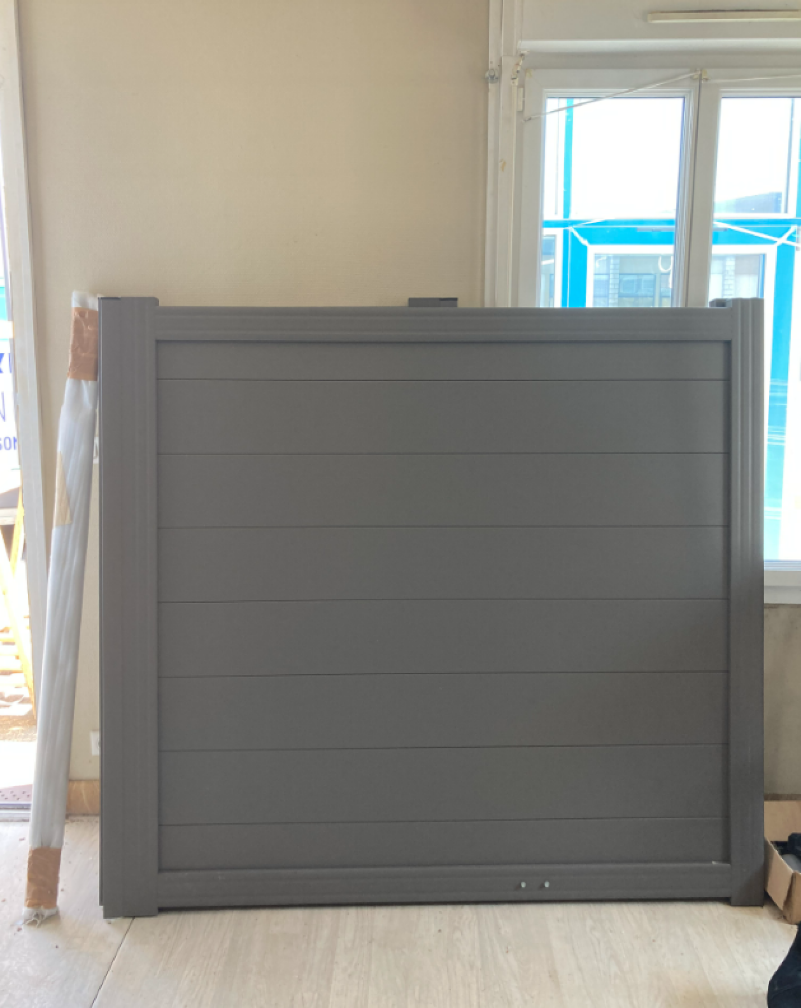 Portillon plein  aluminium Robec