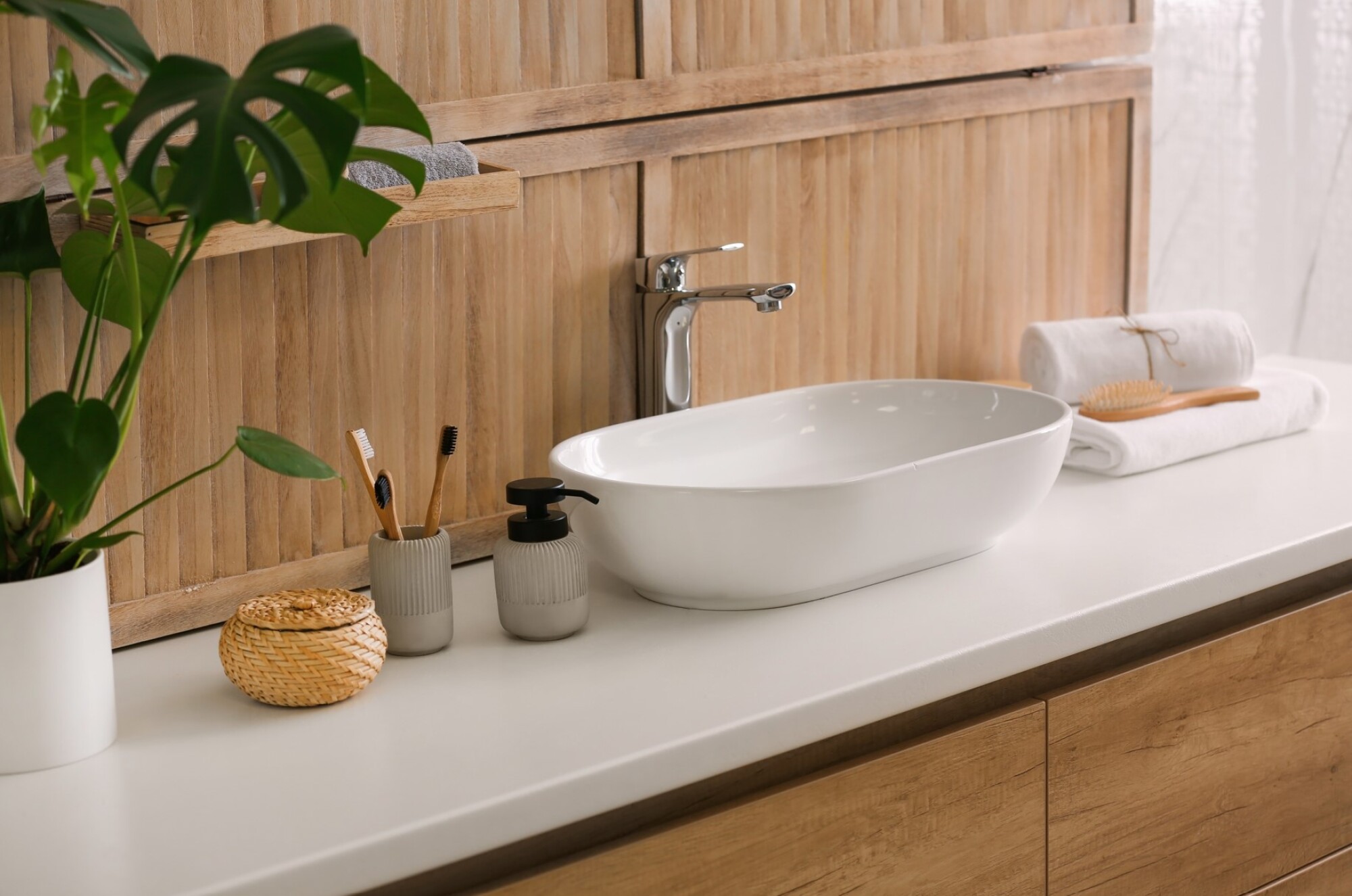 Fourniture et pose de meuble en bambou