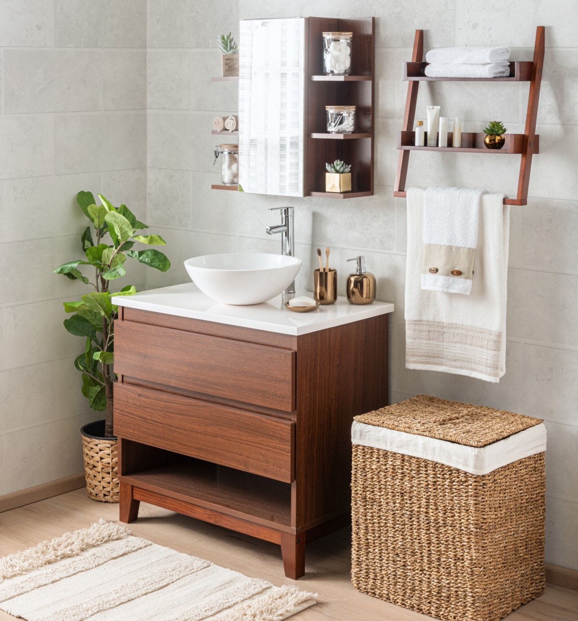 Fourniture et pose de meuble en teck