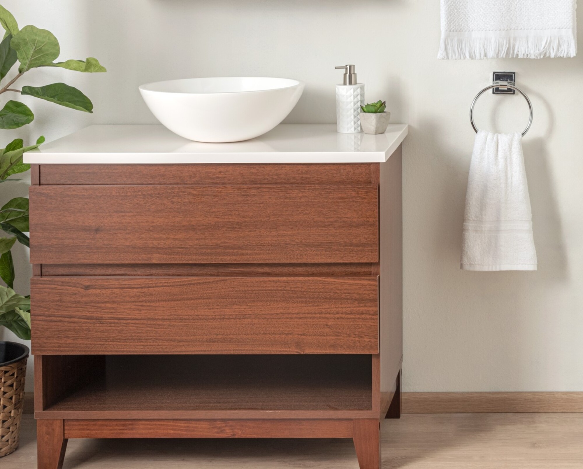 Fourniture et pose de meuble sous-vasque Geberit