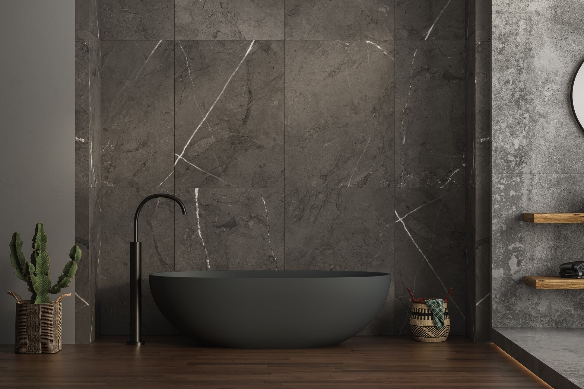 Installation de meuble anthracite