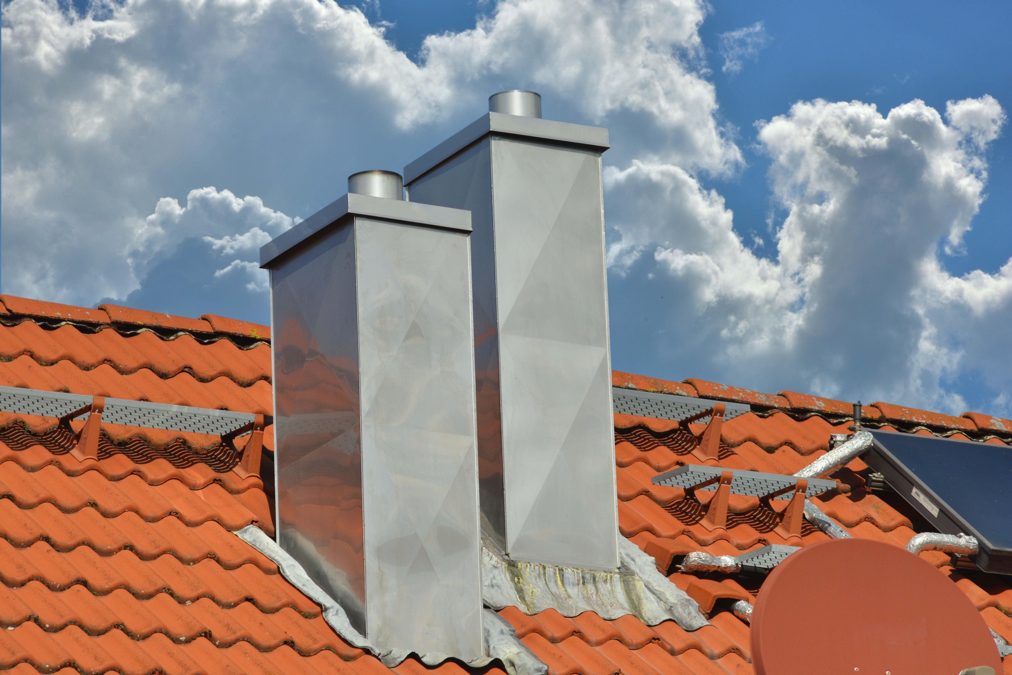 Mise en place de cheminée en inox