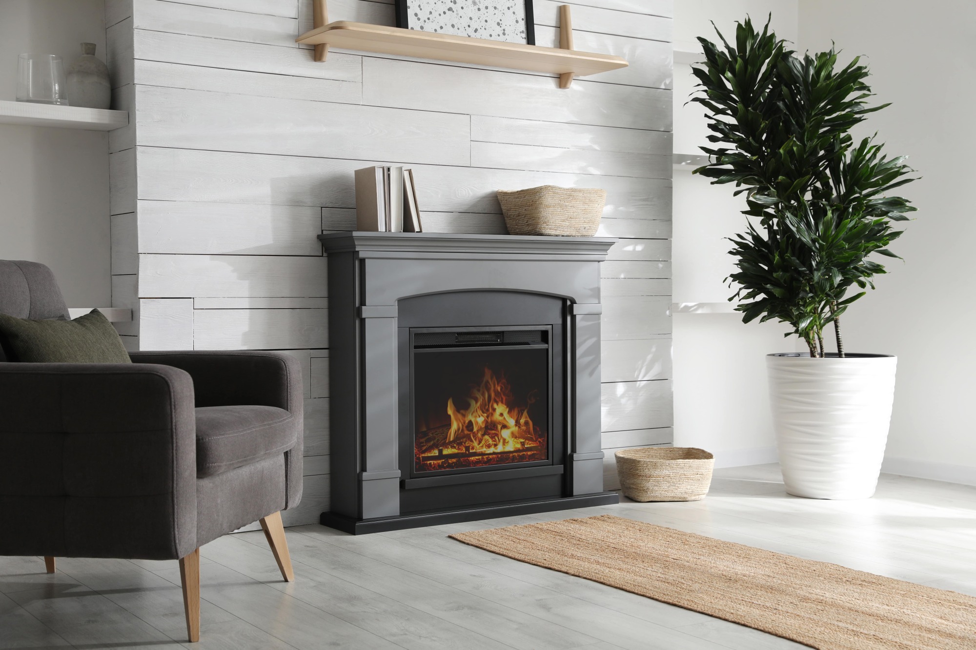 Pose de cheminée contemporaine