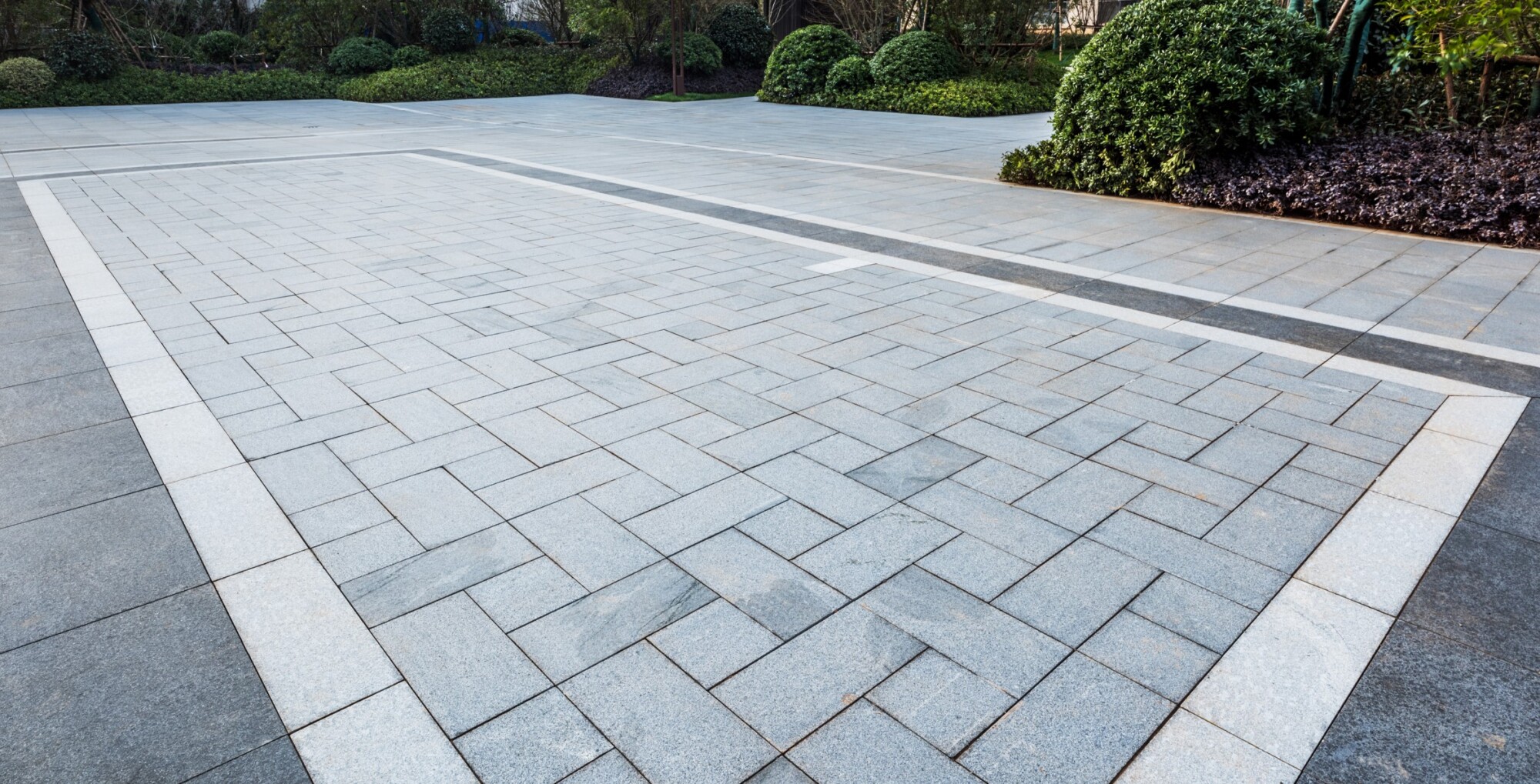 Pose de pavé drainant