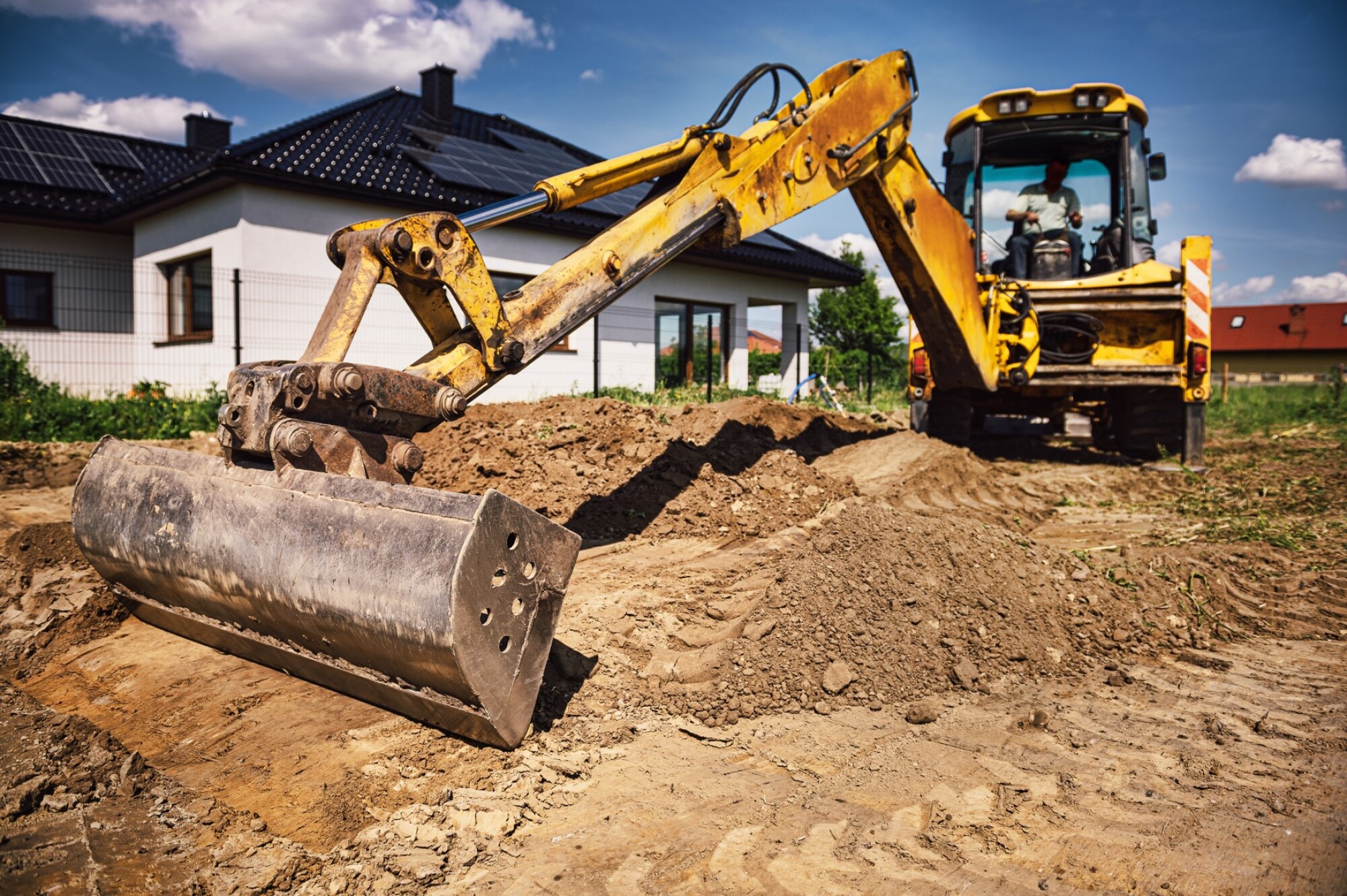 Terrassement pour terrasse