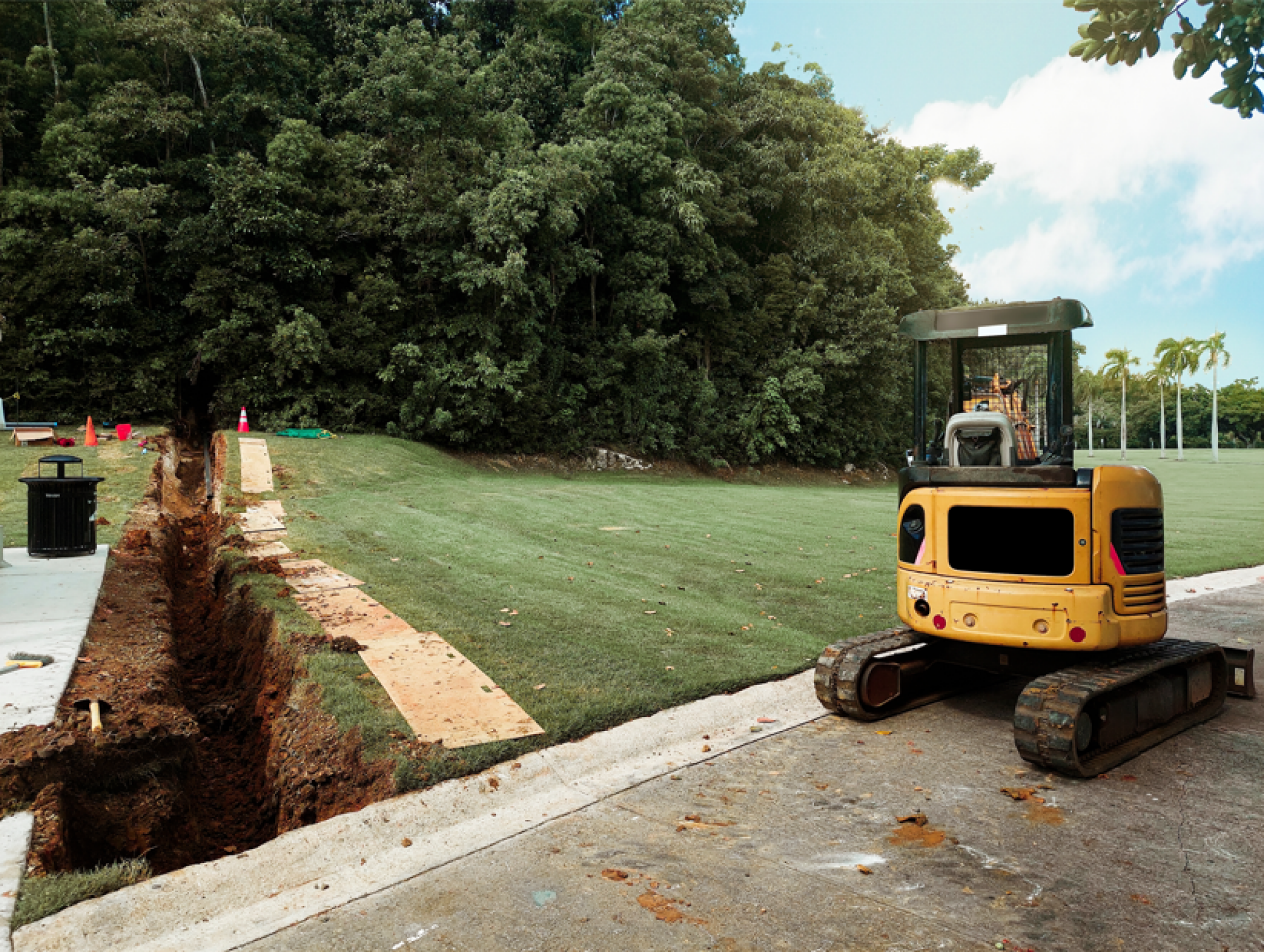 Location d'une mini-pelle