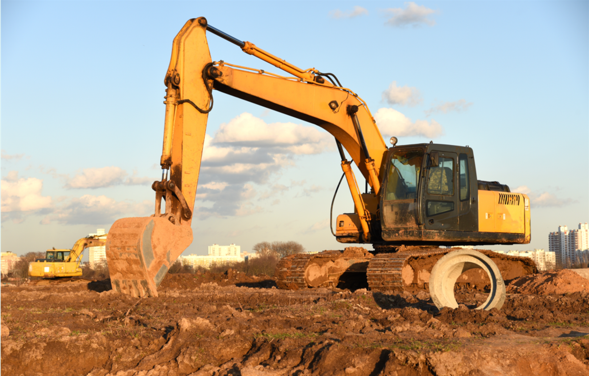 Location d'une pelle hydraulique