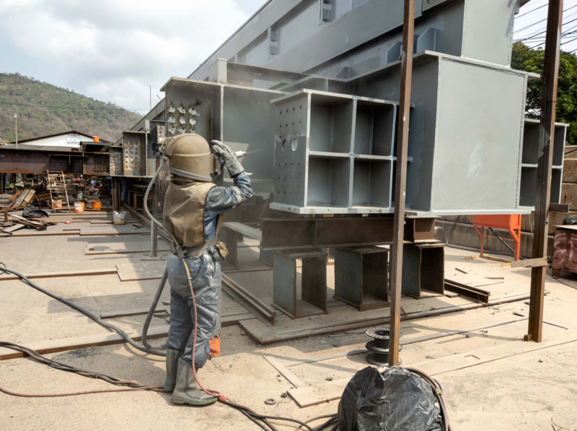 Location d'une sableuse