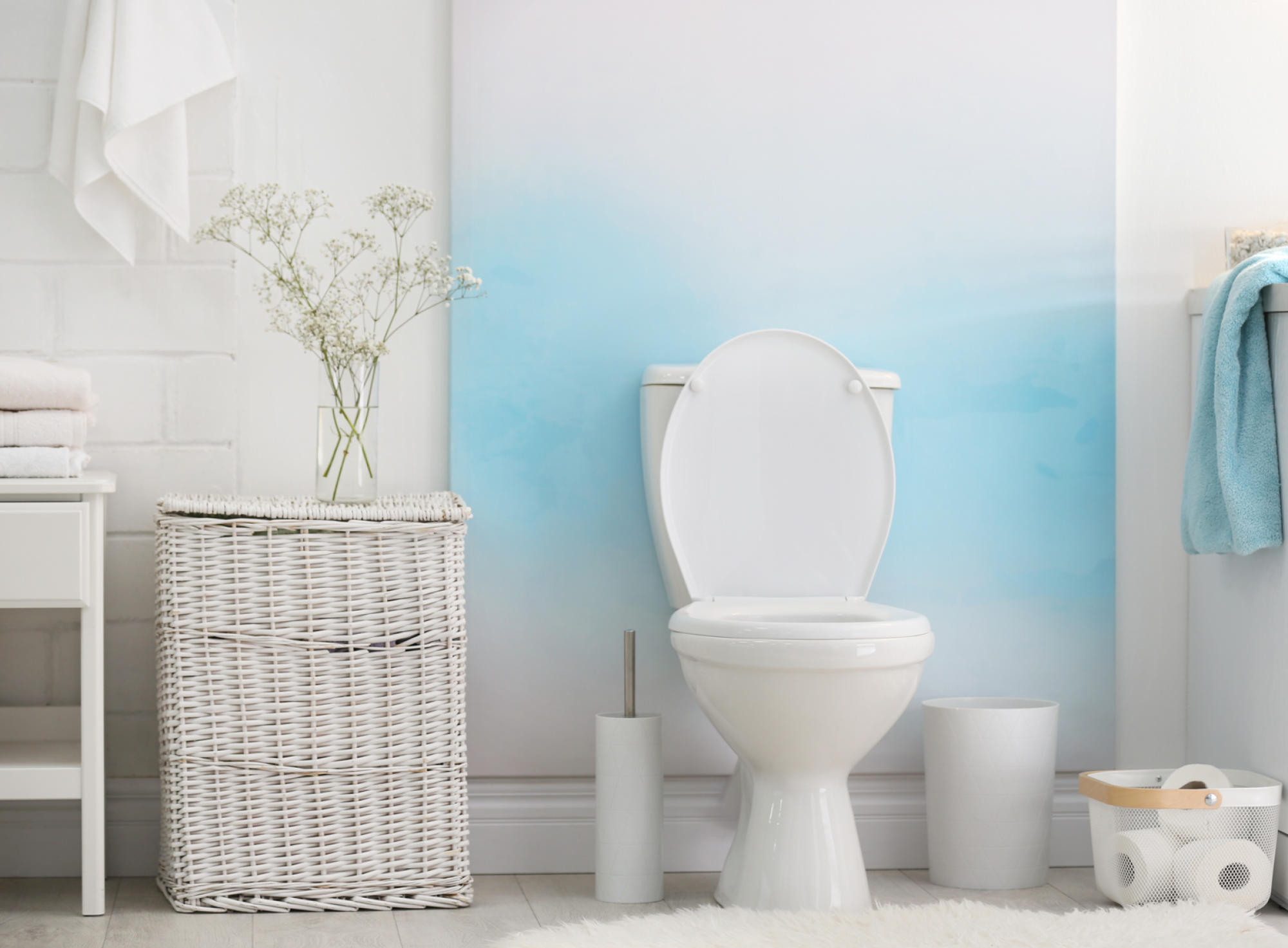 Pose d'un habillage pour WC à poser