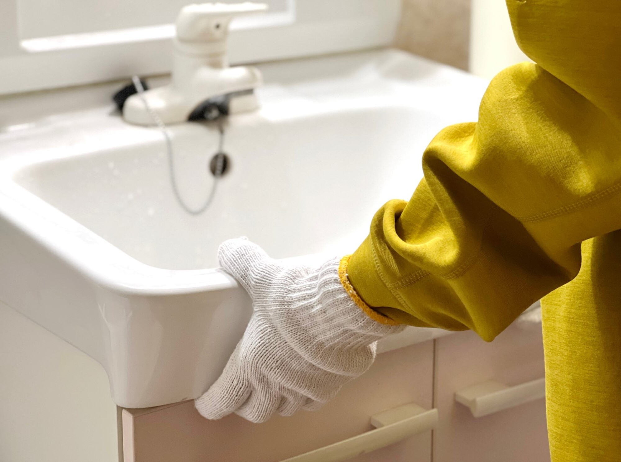 Réajustement support lavabo