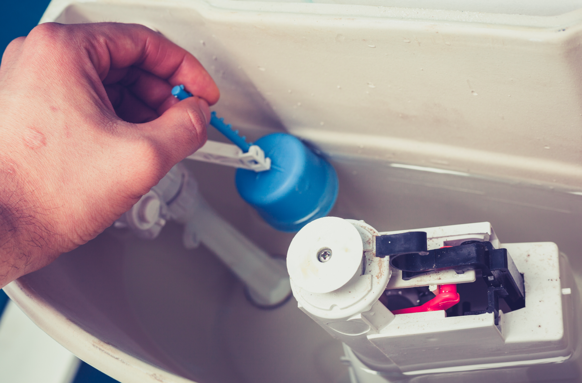 Réglage de flotteur WC