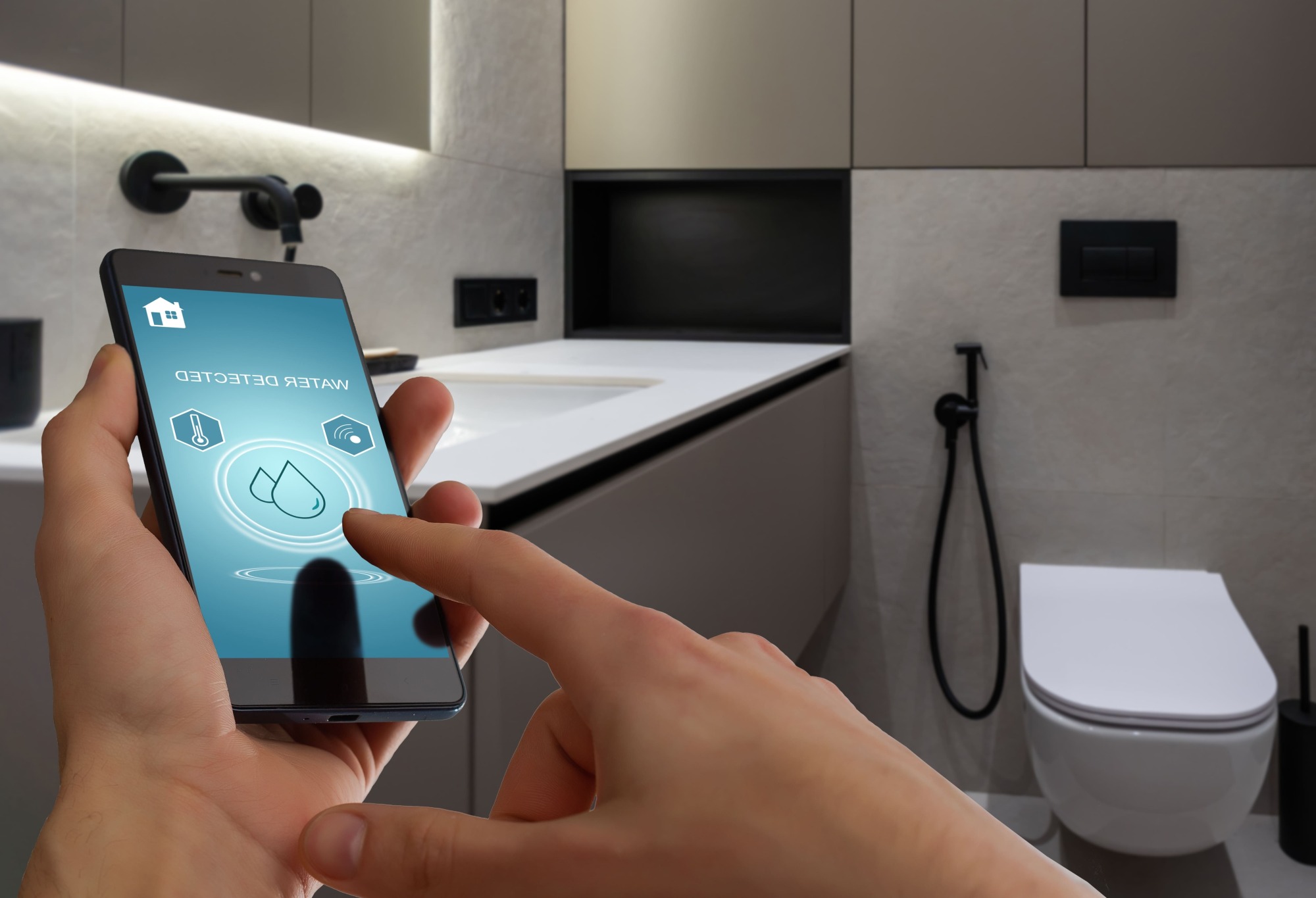 Centrale d'alarme de fuite d'eau