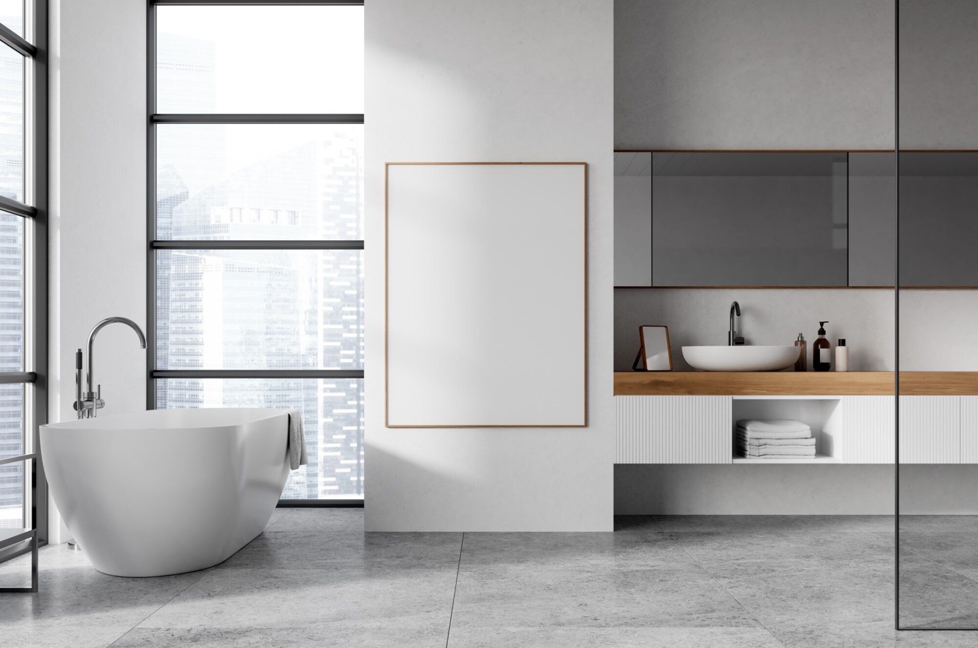 Installation baignoire moderne