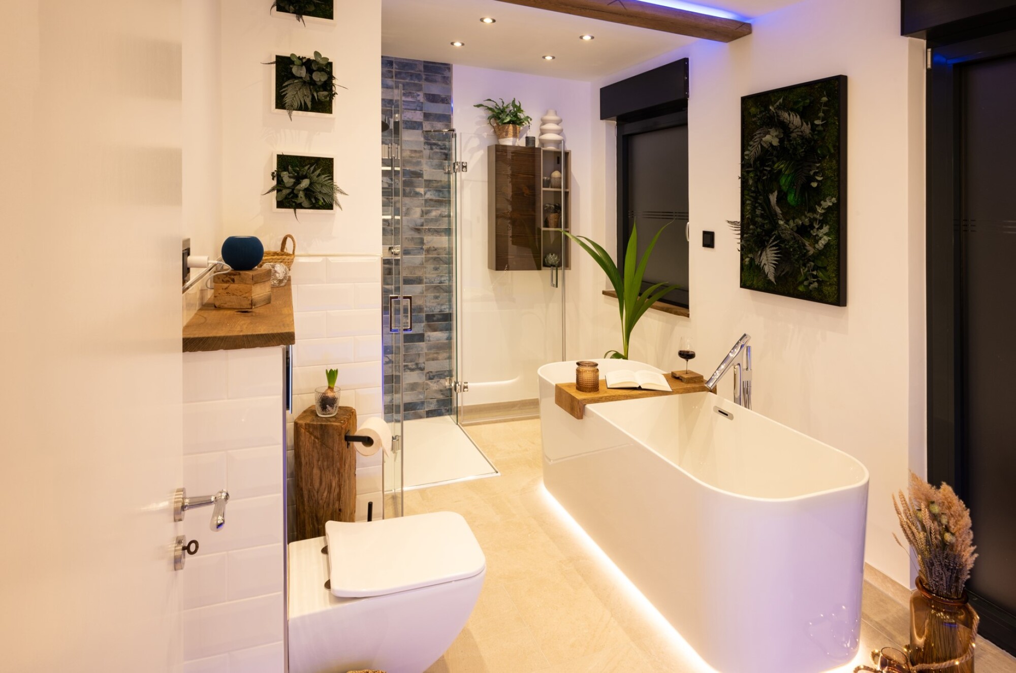 Pose baignoire avec LED