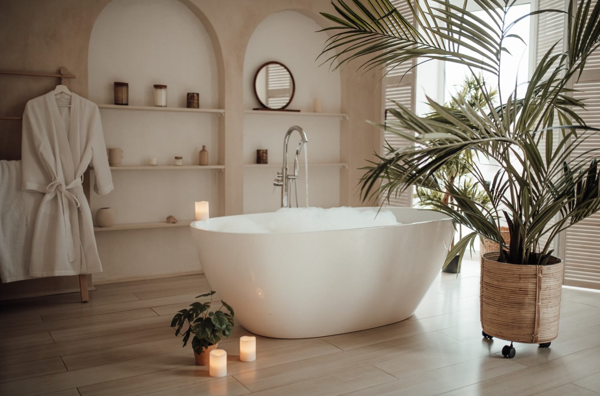 Pose et fourniture de baignoire îlot