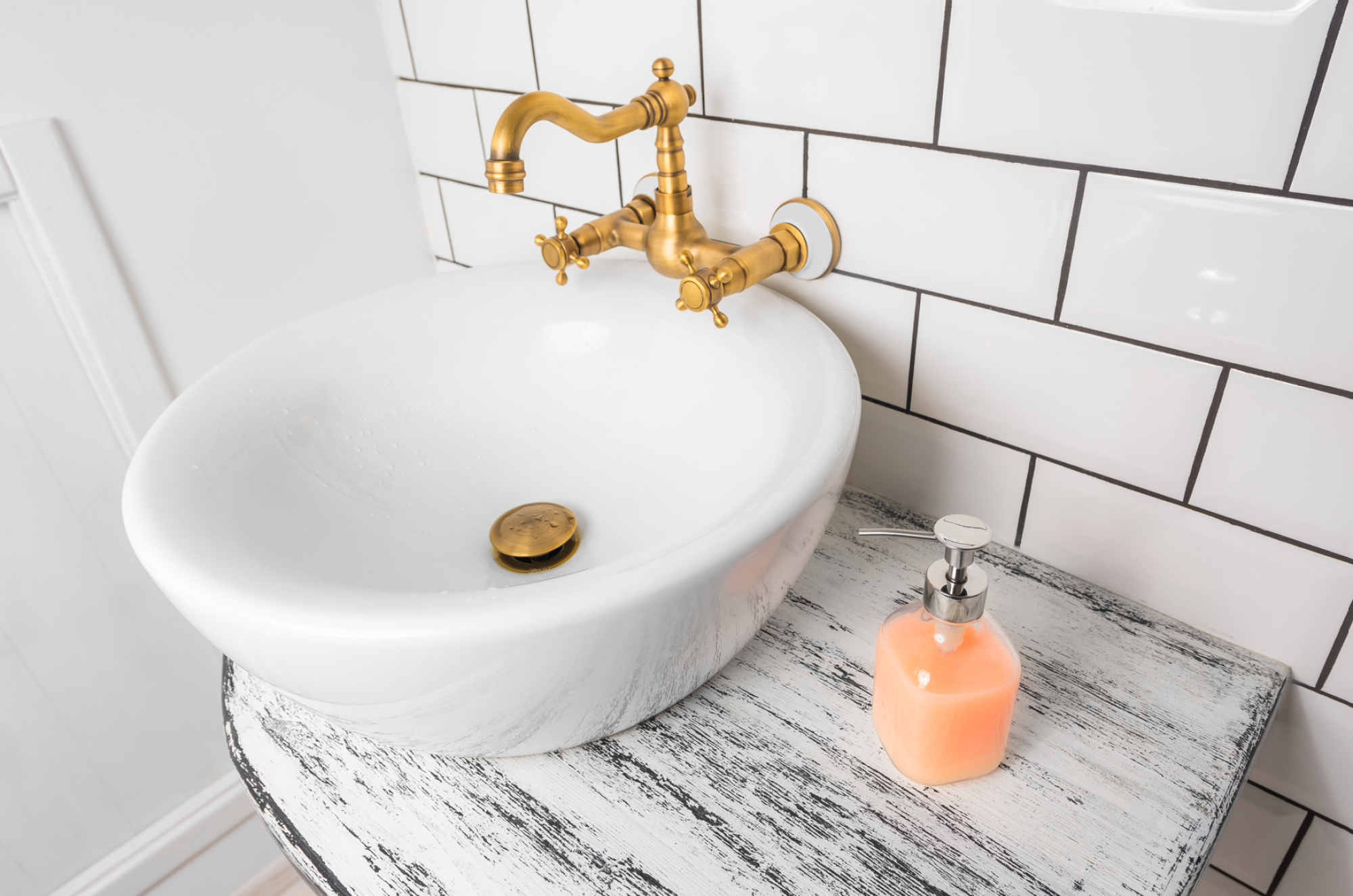 Robinet de bain rétro en laiton