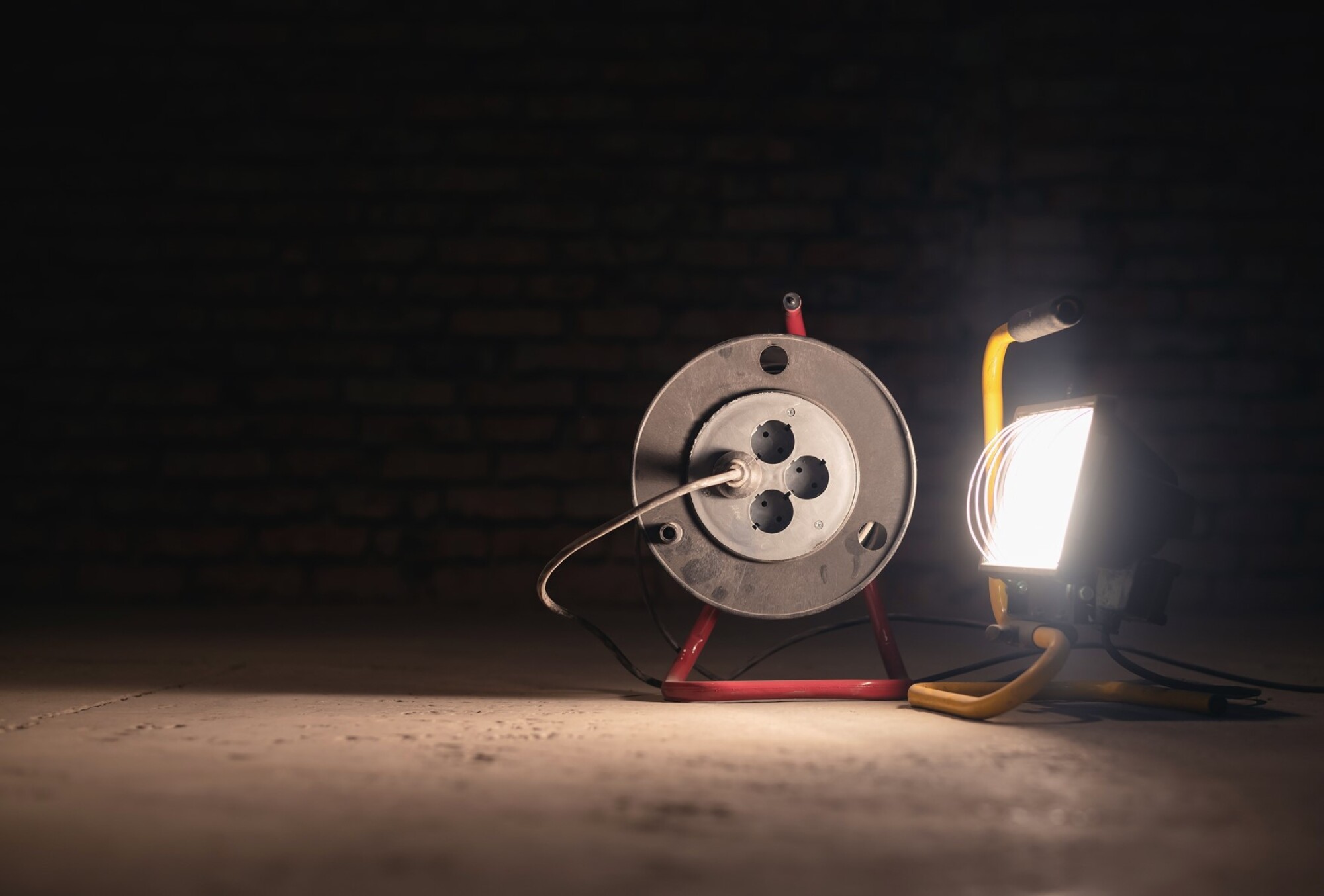 Entretien de lampes de chantier