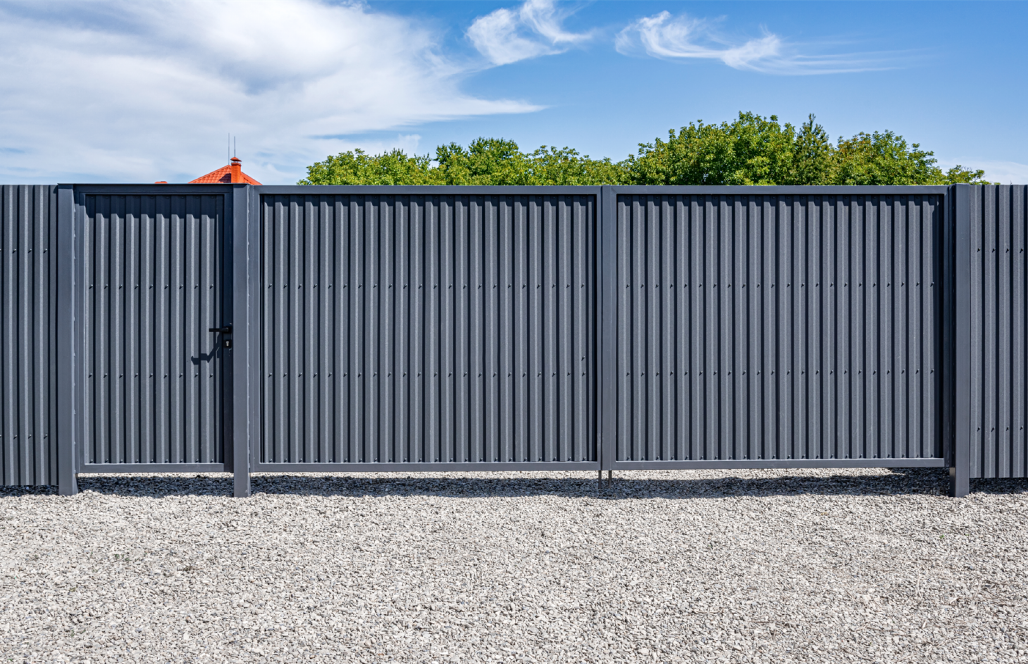 Fourniture de portails en aluminium sur mesure