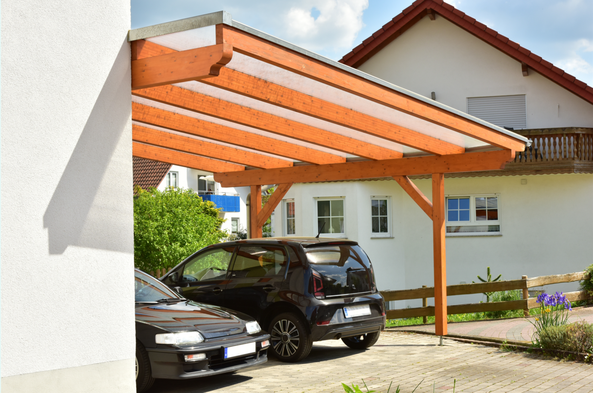 Installation de carport en bois