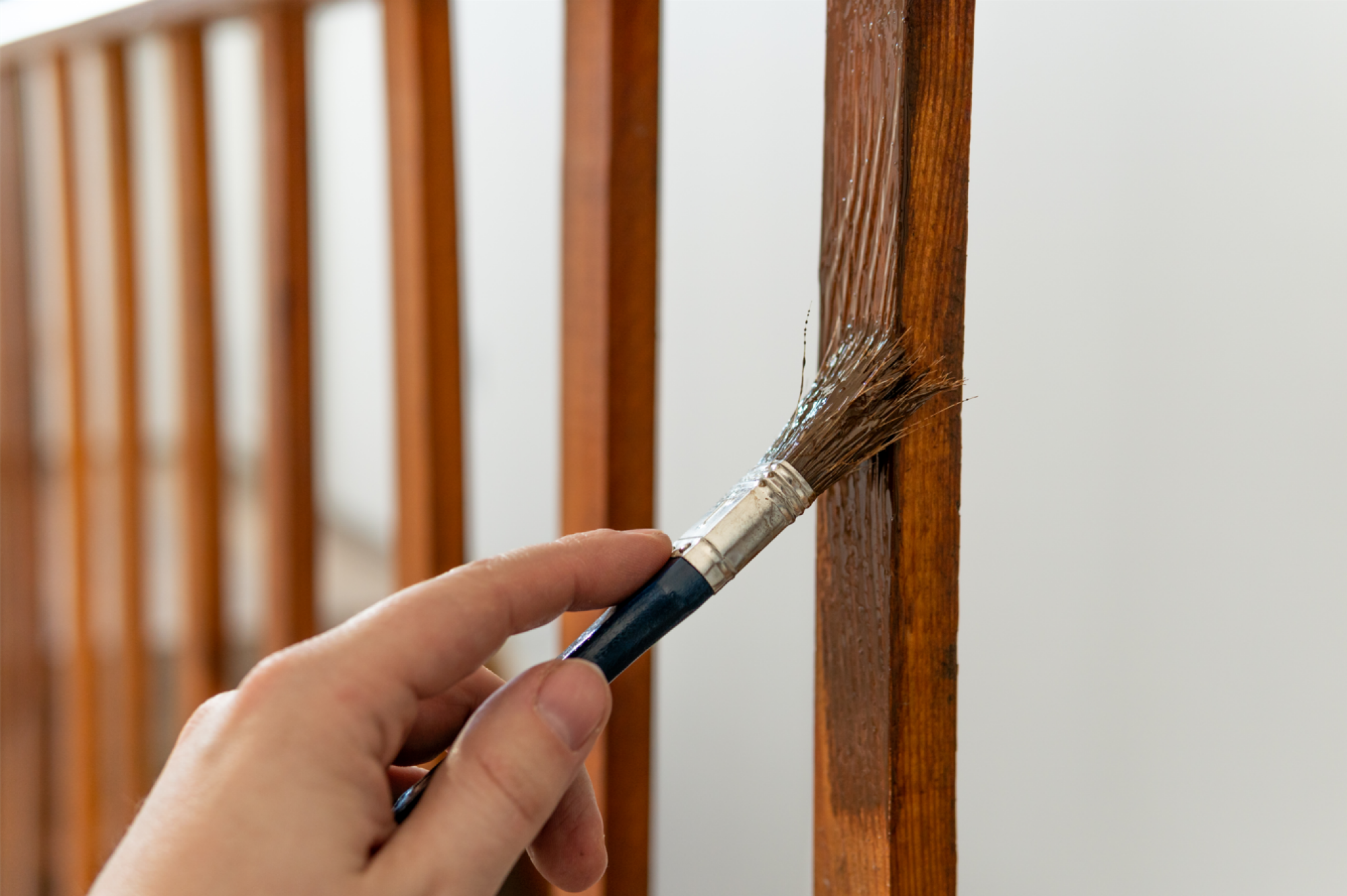 Réparation de garde corps en bois