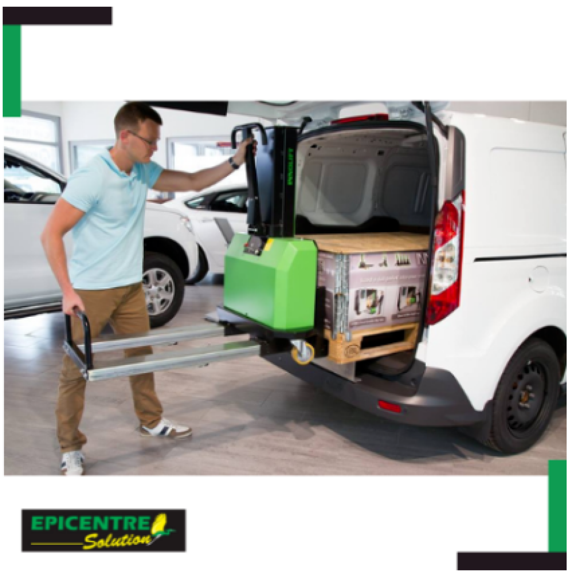 Transpalette embarque plancher à 600 mm