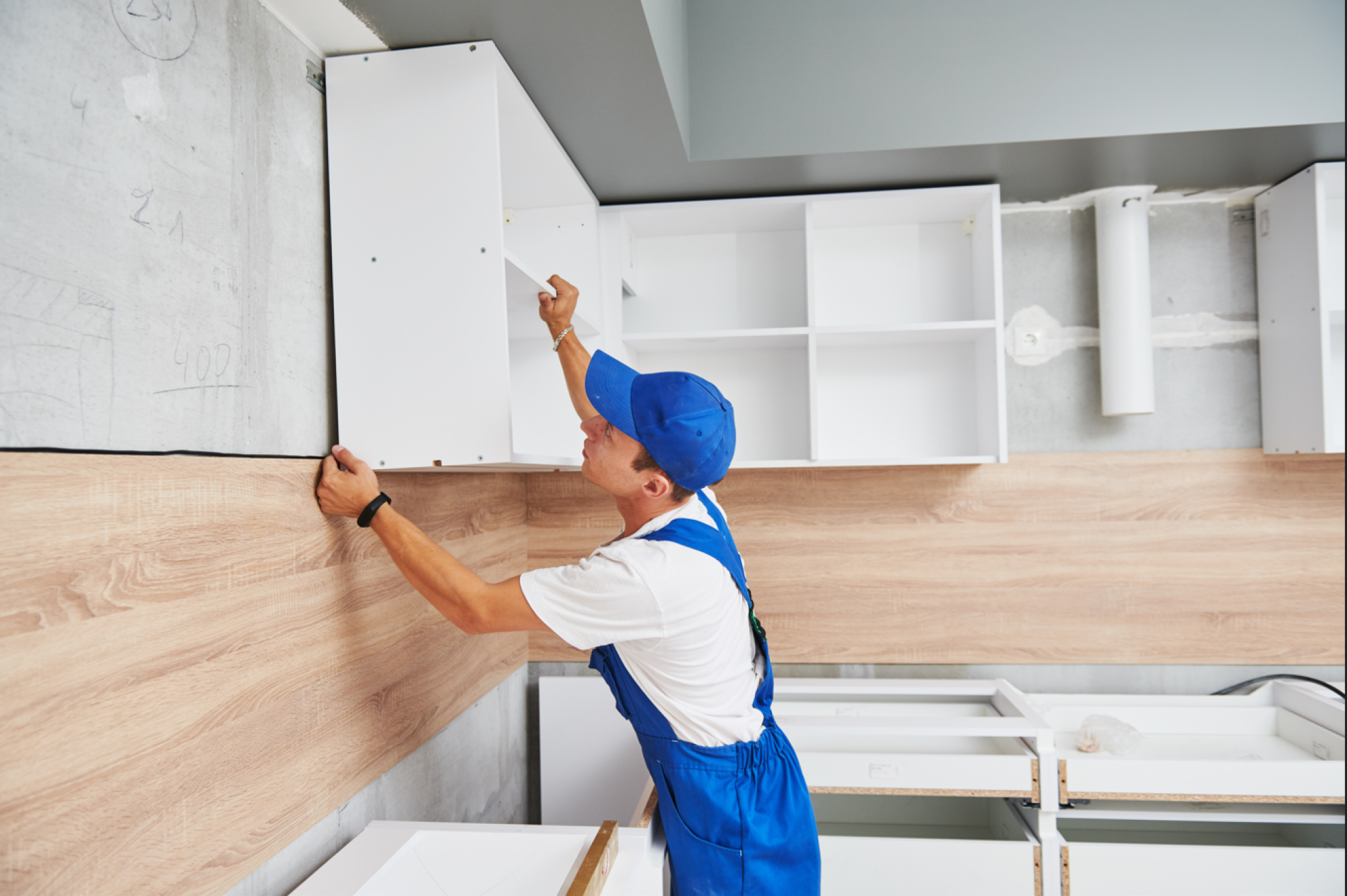 Remplacement de meubles de cuisine existants