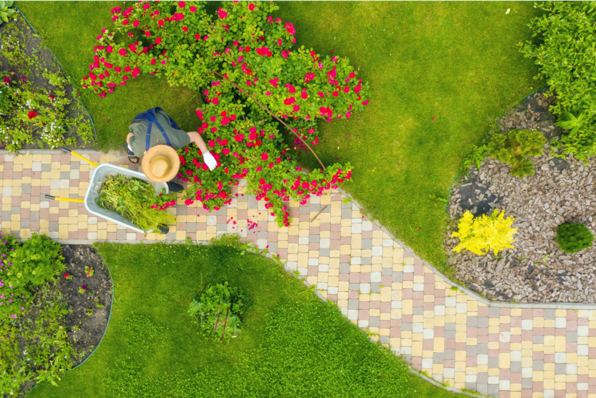 Aménagement d'allées de jardin