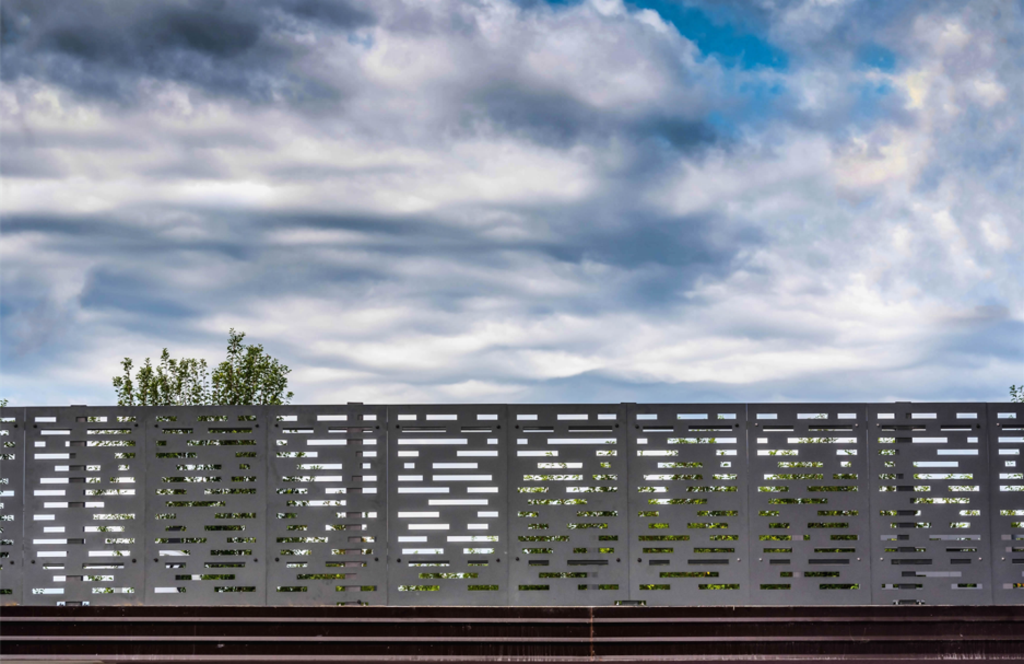 Construction de clôture décorative