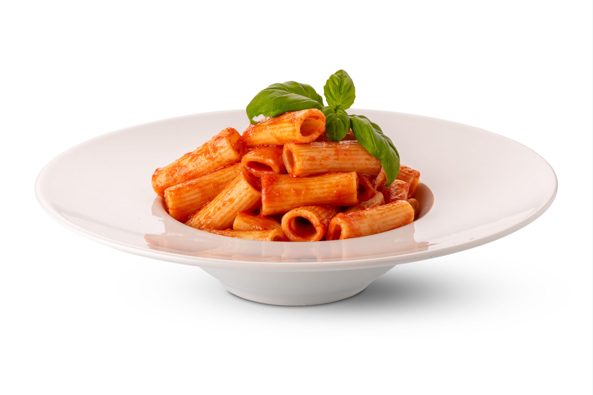 Assiette à pâtes en porcelaine blanche