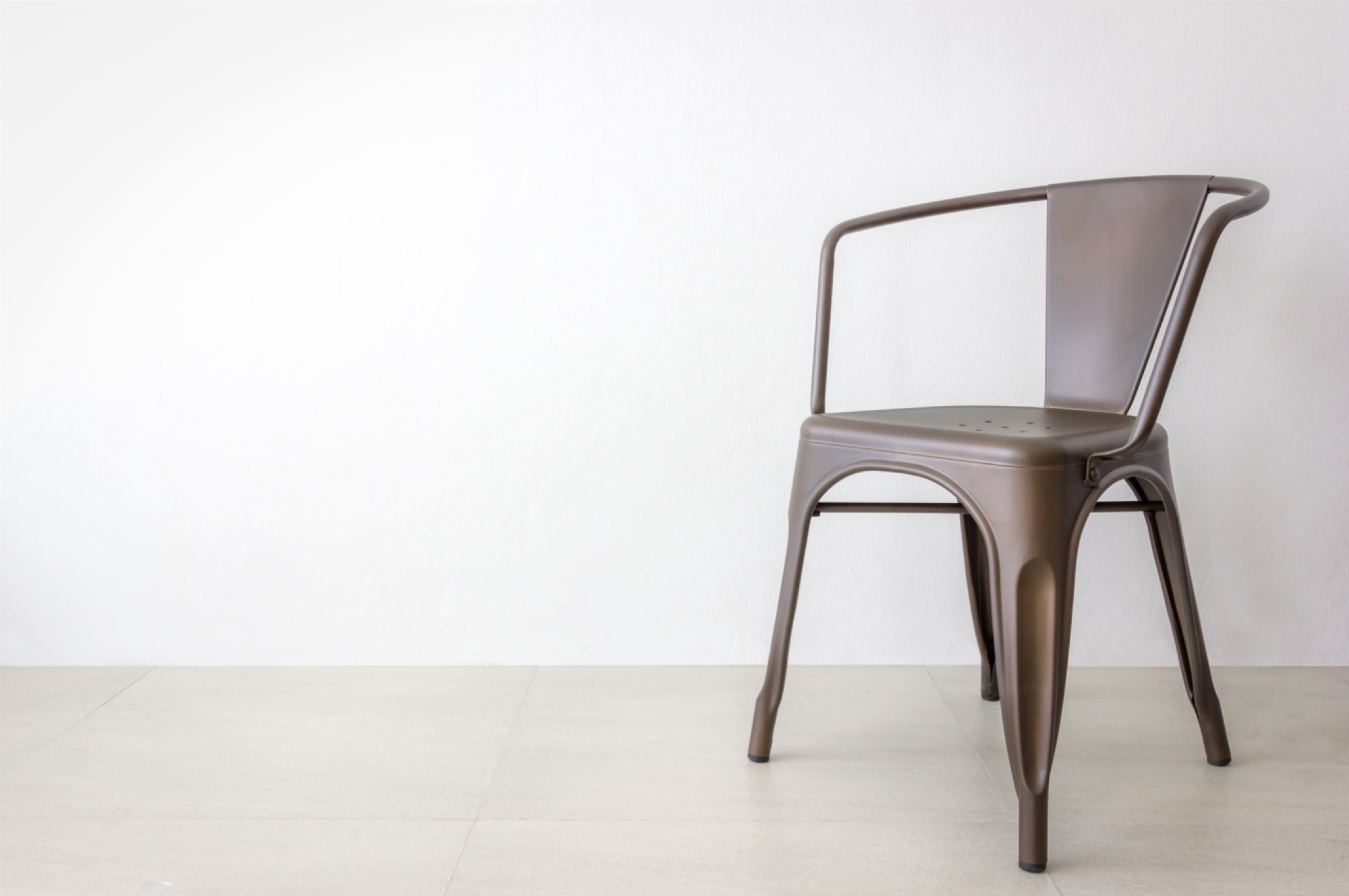 Chaise d'appoint en métal