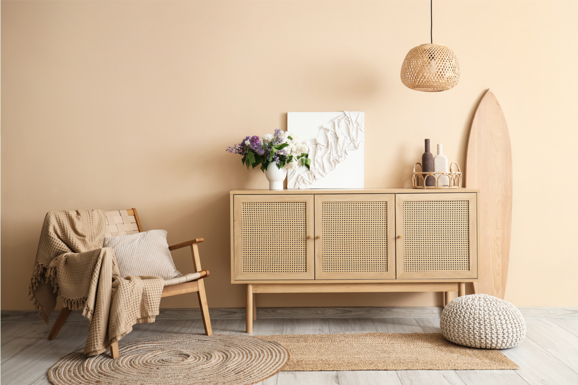 Coffre de rangement pour salon