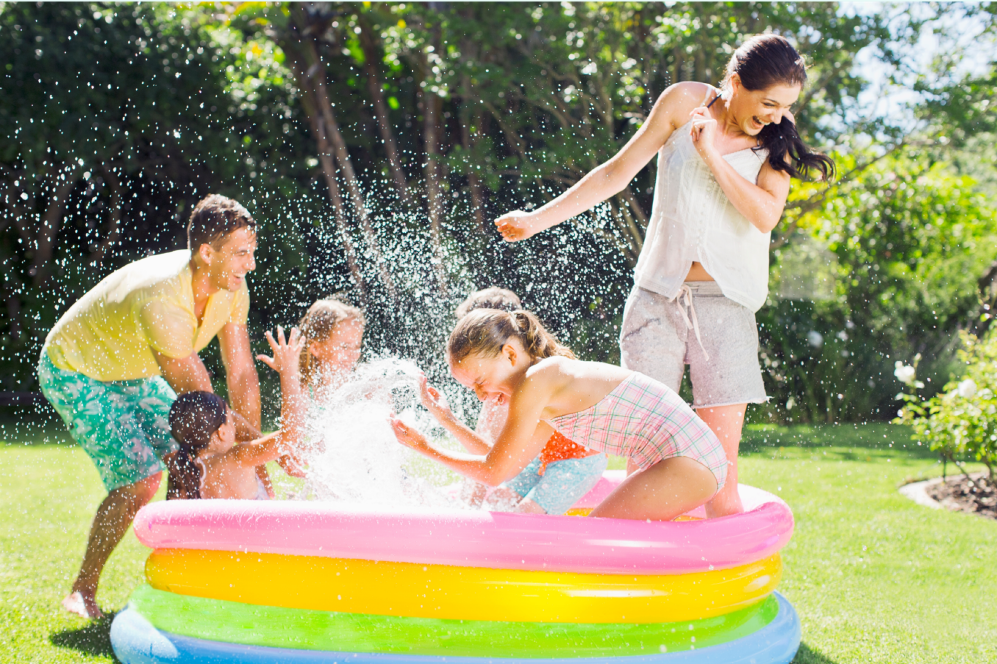 Installation de piscines gonflables