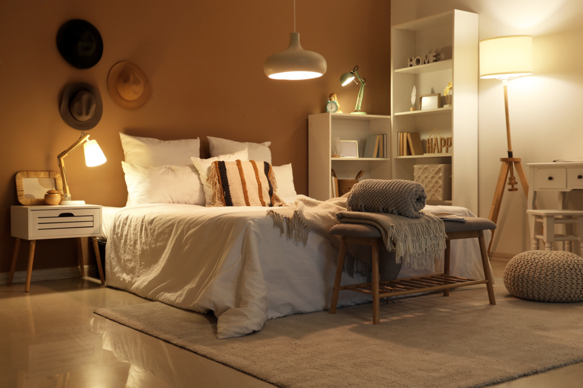 Lampe de chevet à éclairage led